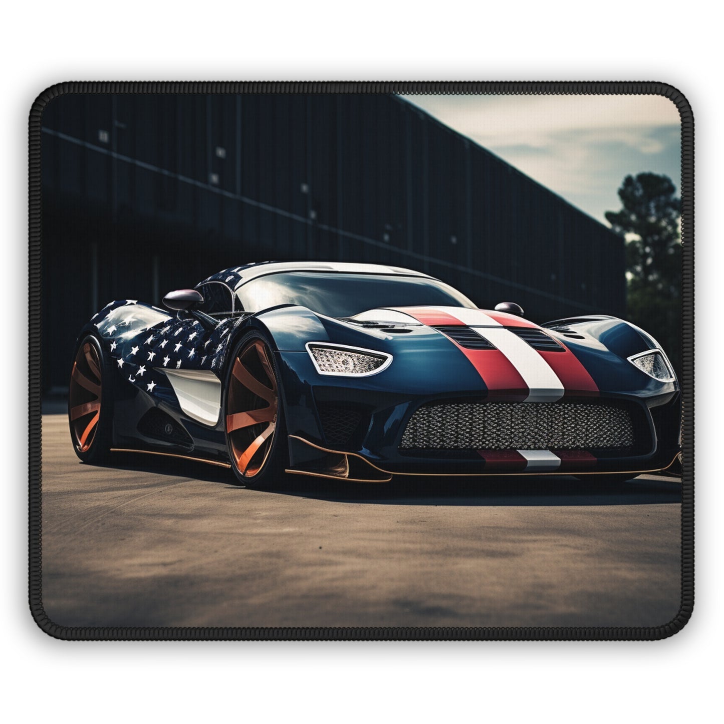 Gaming Mouse Pad  Bugatti Flag American 2