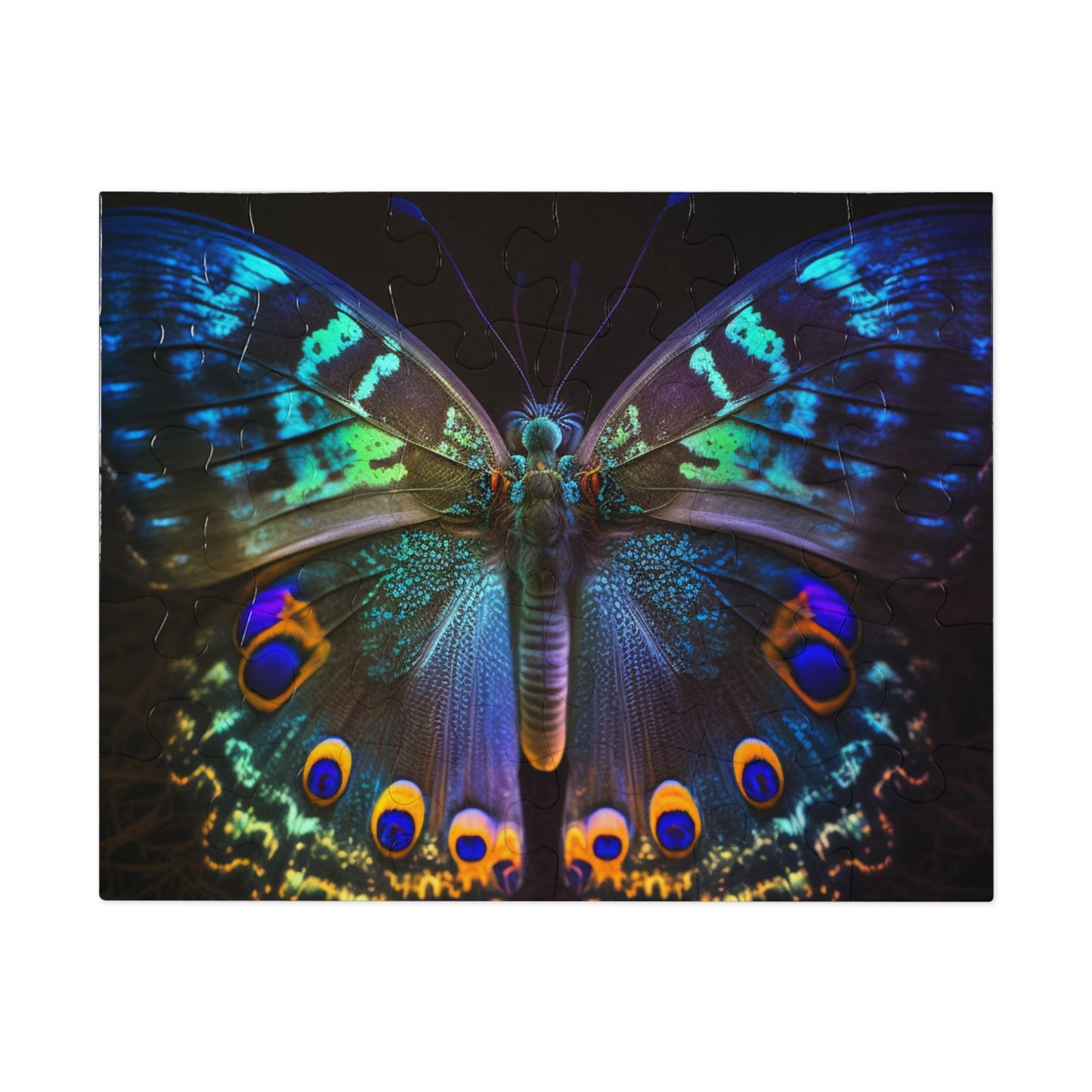 Jigsaw Puzzle (30, 110, 252, 500,1000-Piece) Neon Hue Butterfly 3