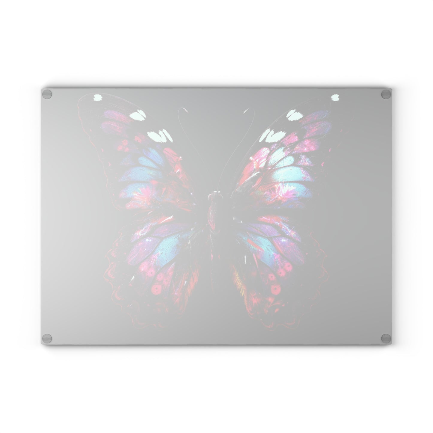 Glass Cutting Board Hyper Butterfly Real