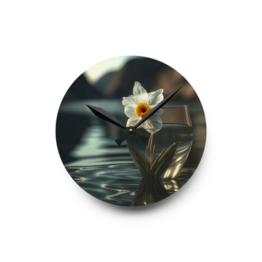 Acrylic Wall Clock Daffodil 2