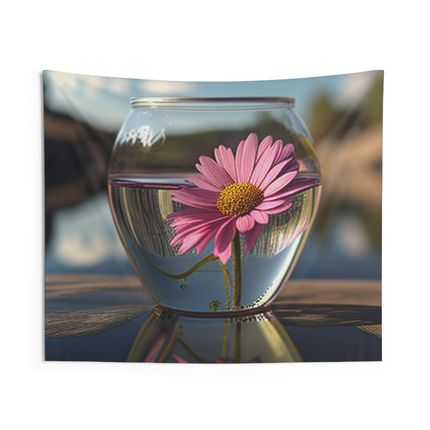 Indoor Wall Tapestries Pink Daisy 3