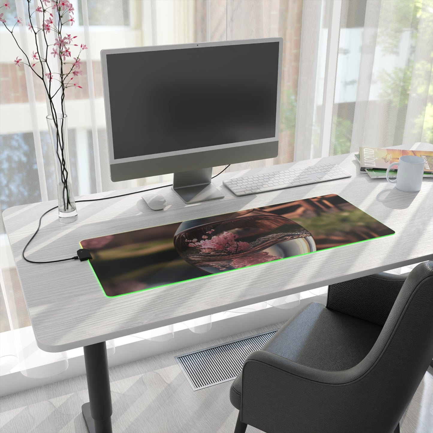 LED Gaming Mouse Pad Cherry Blossom 4