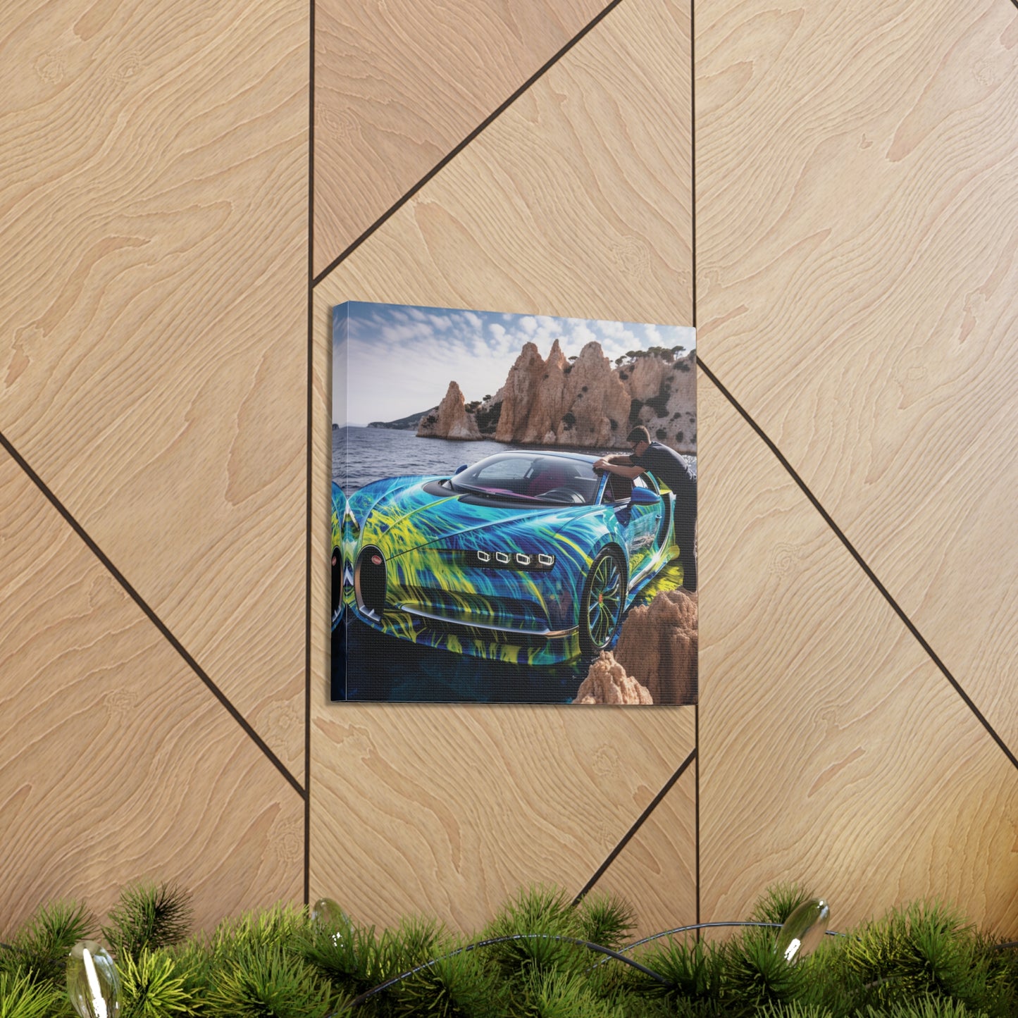 Canvas Gallery Wraps Bugatti Water 1