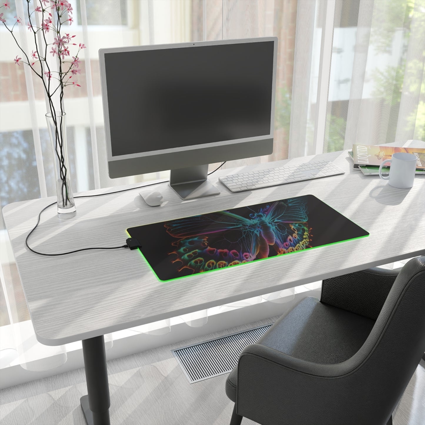 LED Gaming Mouse Pad Thermal Butterfly 2