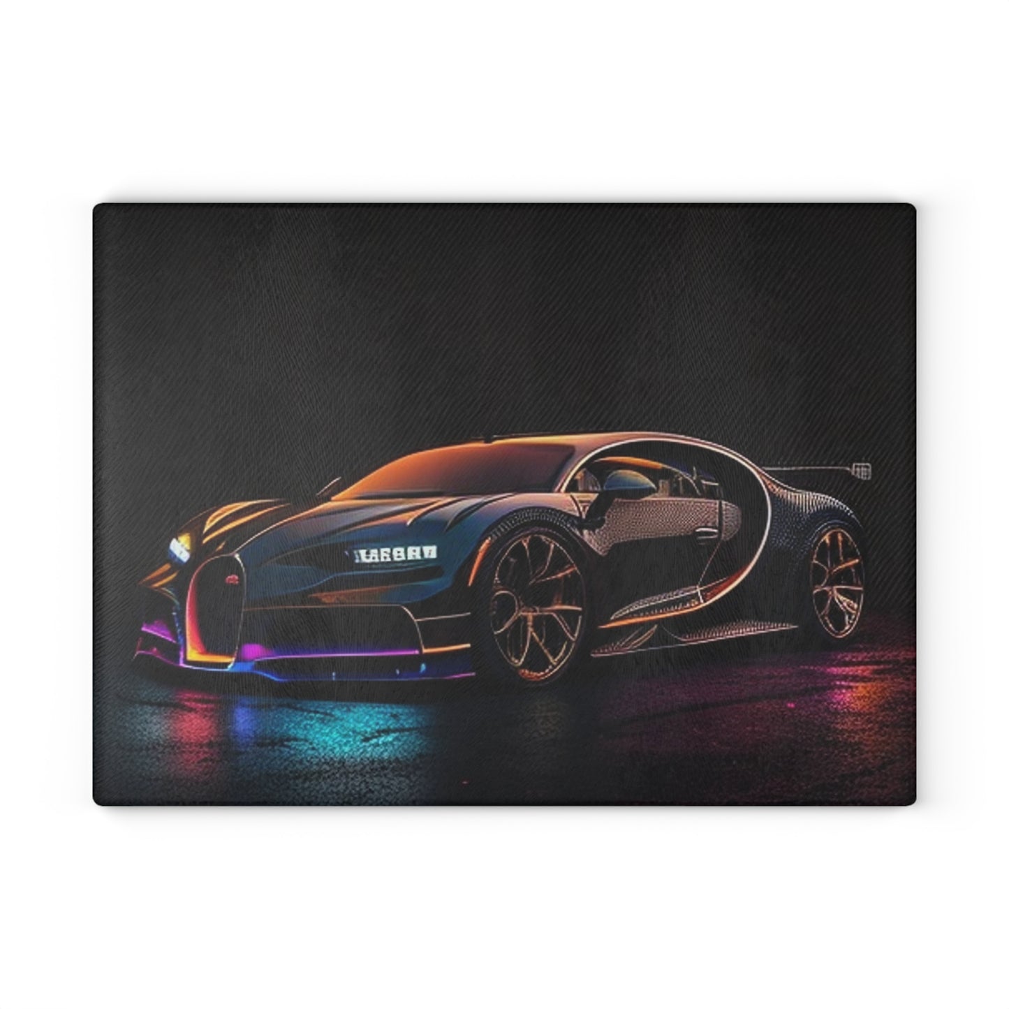 Glass Cutting Board Bugatti Chiron Super 4