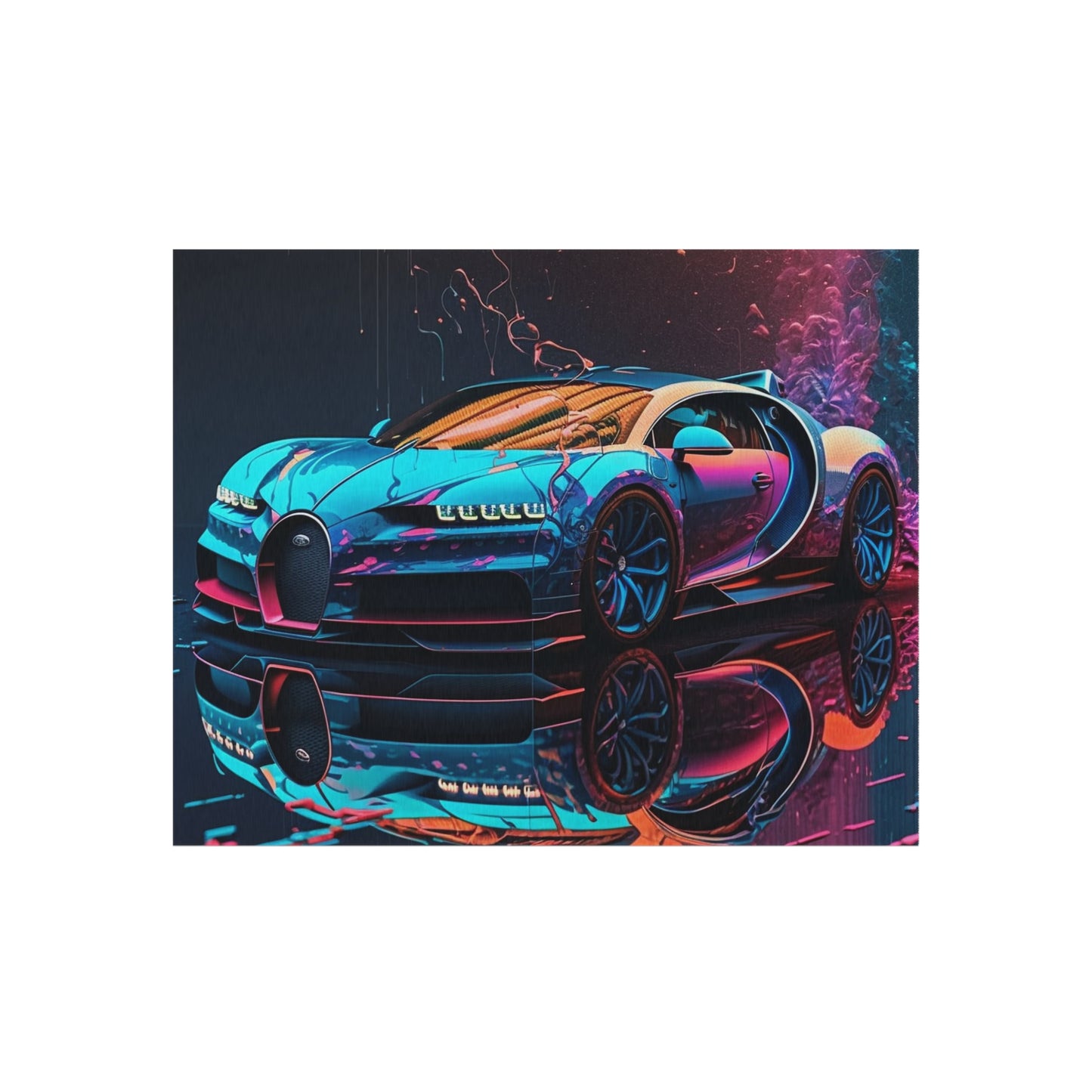 Outdoor Rug  Bugatti Neon Chiron 4