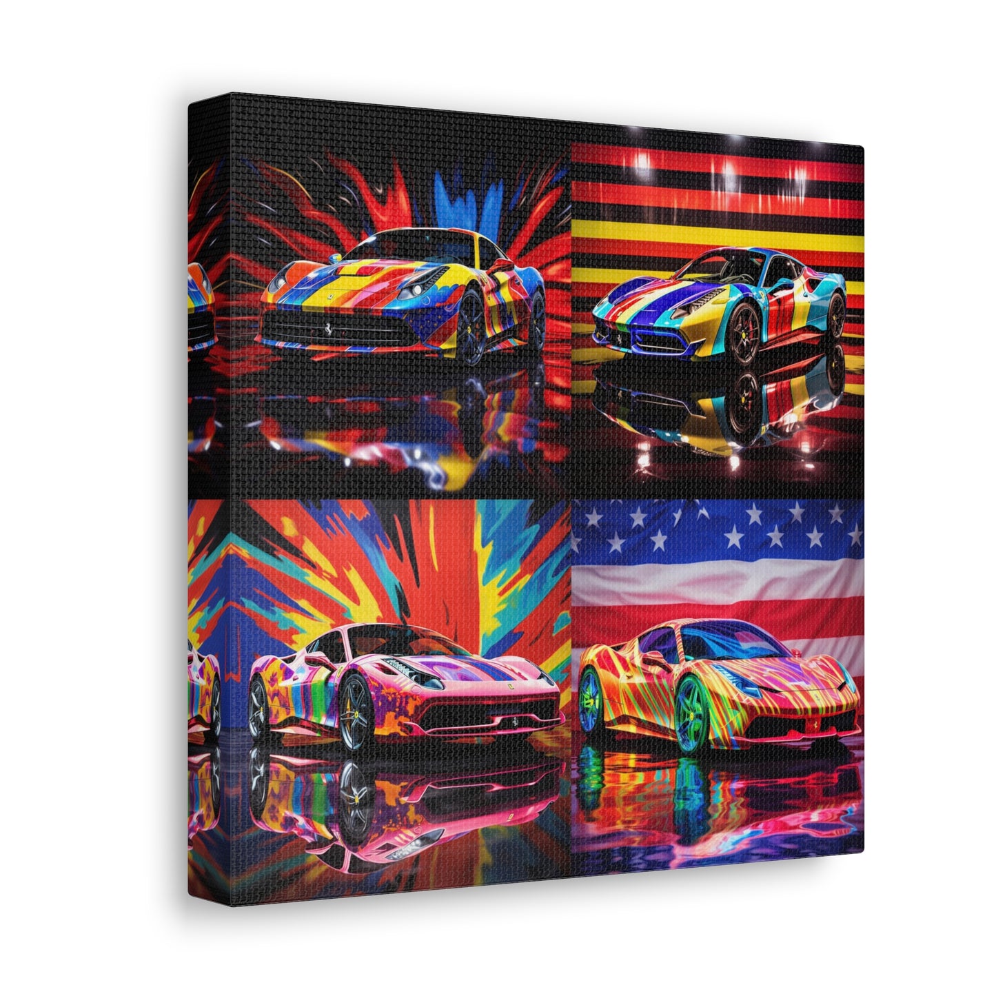 Canvas Gallery Wraps Hyper Colorfull Ferrari 5