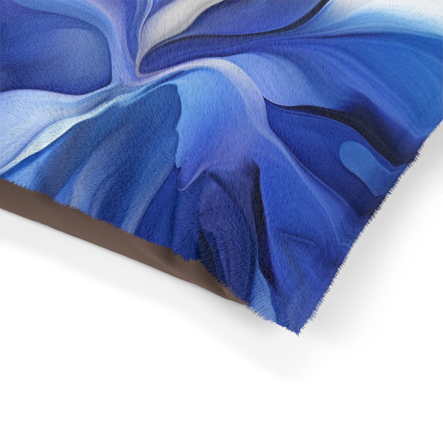 Pet Bed Abstract Blue Tulip 3