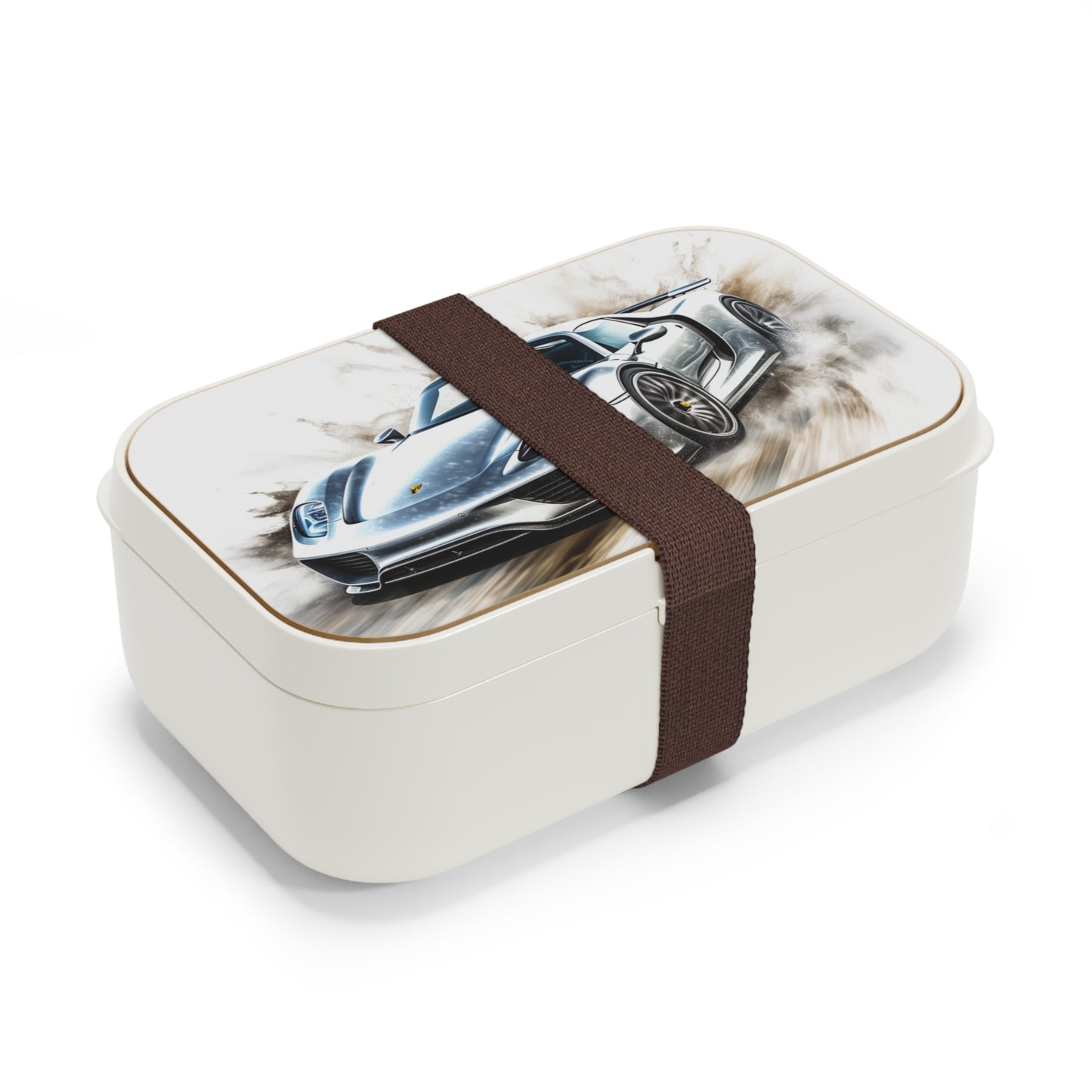 Bento Lunch Box 918 Spyder white background driving fast with water splashing 2