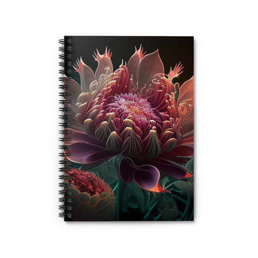 Spiral Notebook - Ruled Line Flower Arangment 1