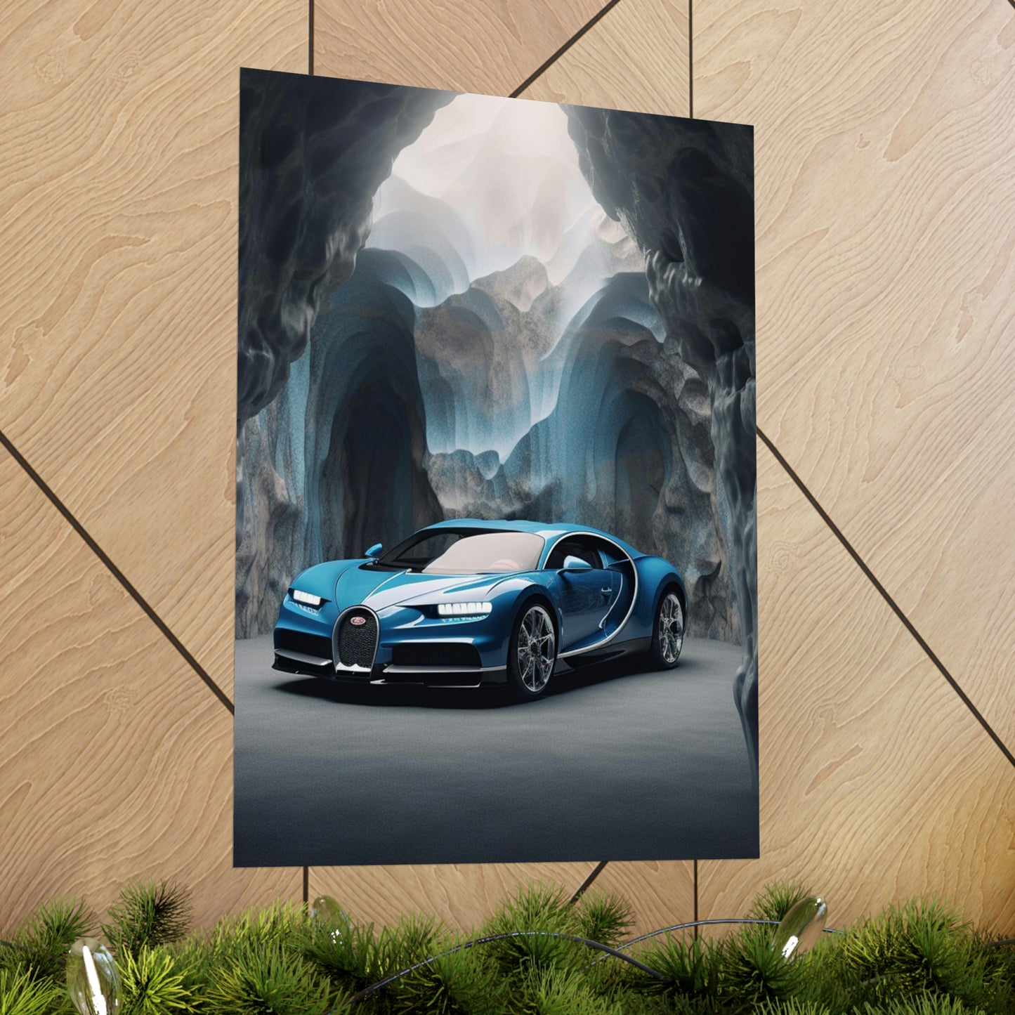 Premium Matte Vertical Posters Bugatti Real Look 2