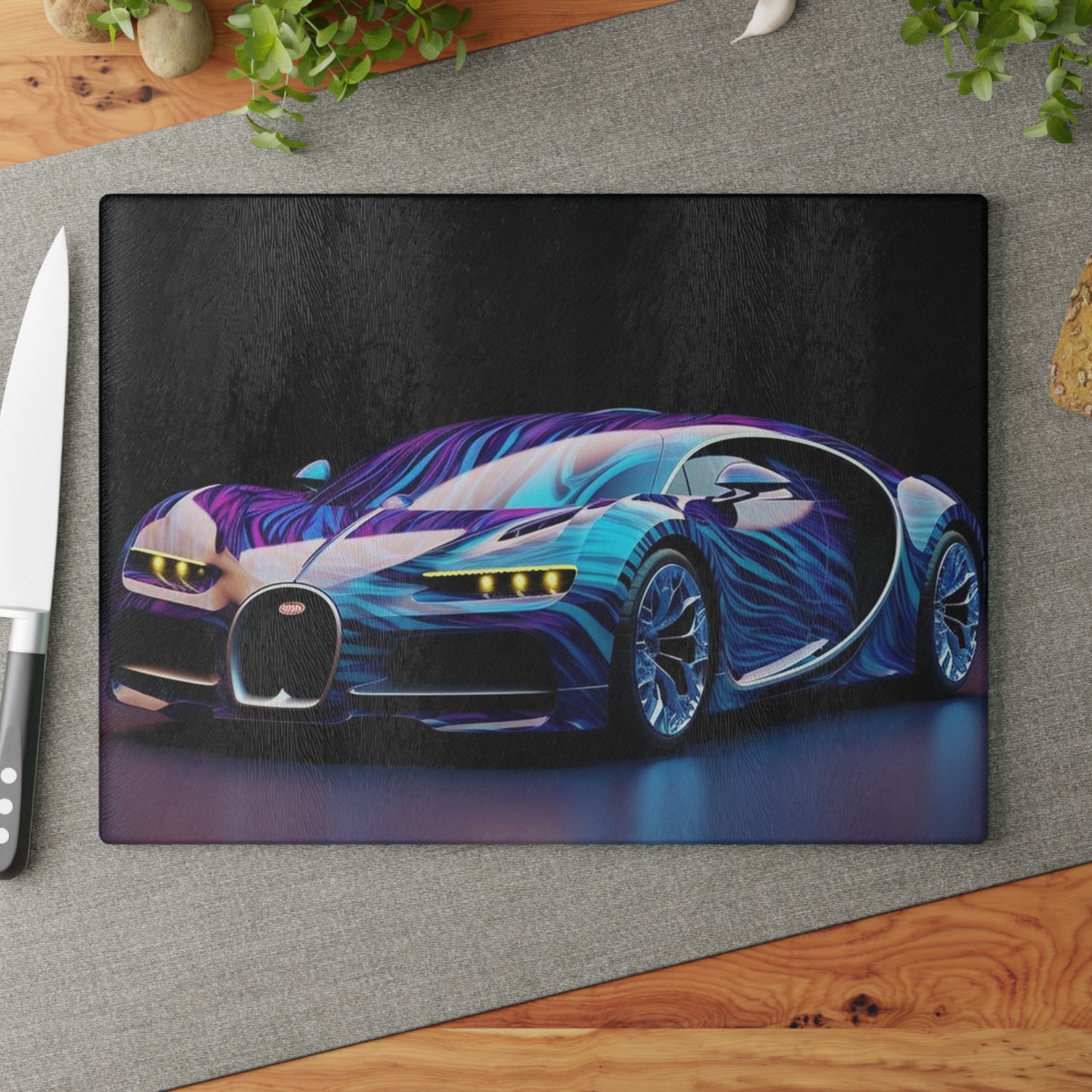 Glass Cutting Board Bugatti Abstract Flair 3