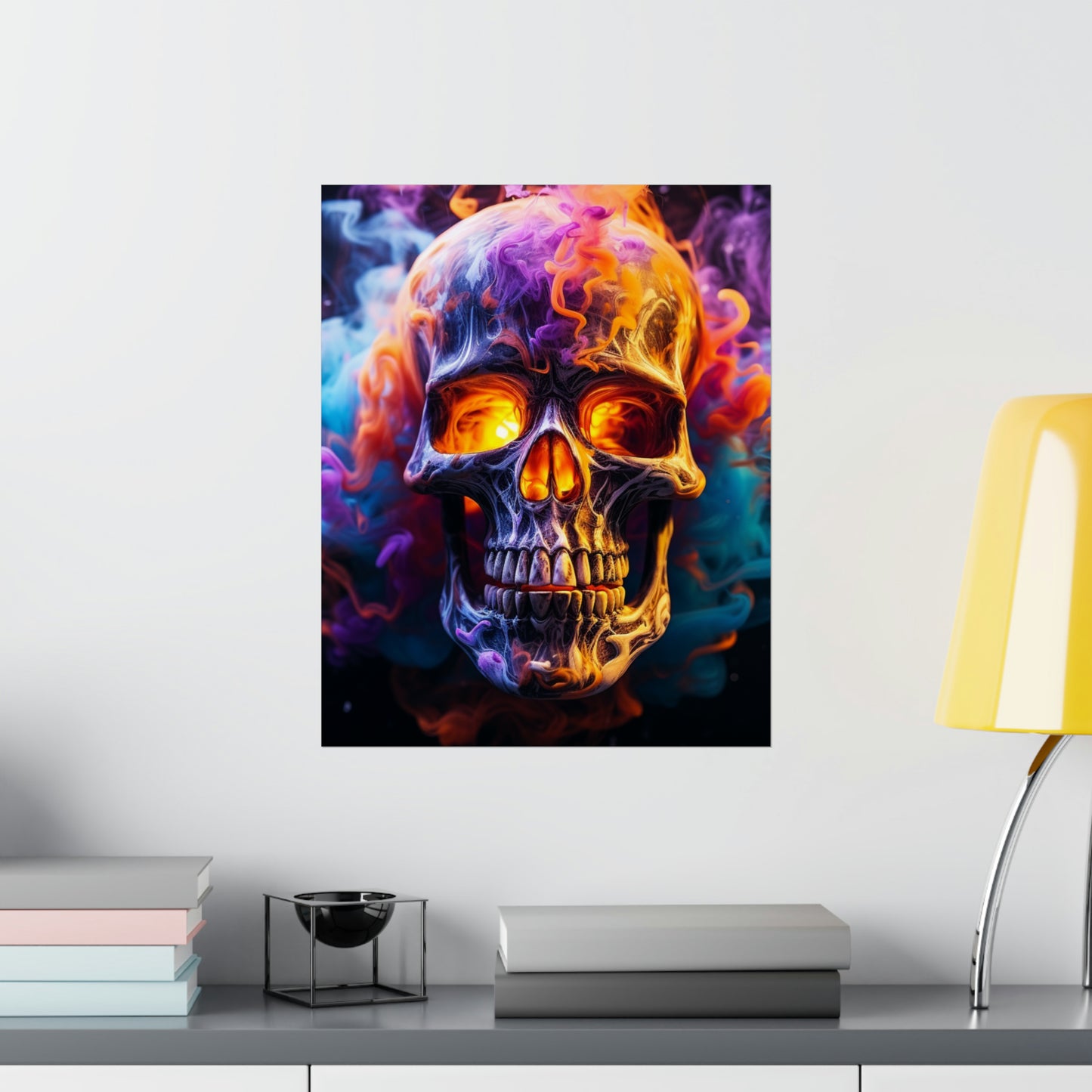 Premium Matte Vertical Posters Macro Skull 2