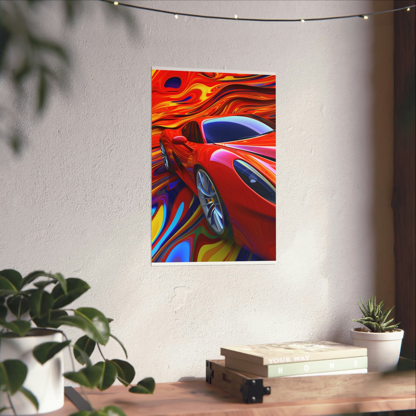 Premium Matte Vertical Posters Ferrari Water Fusion 4