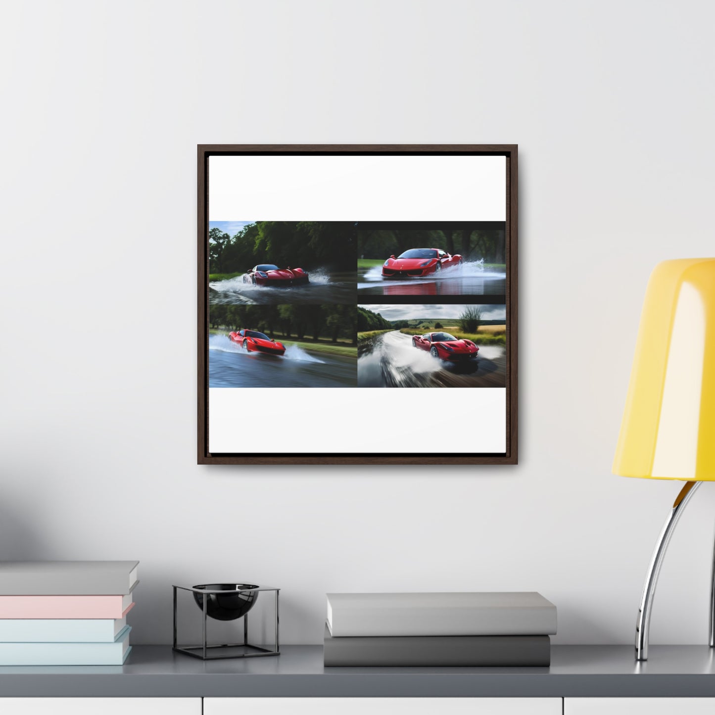 Gallery Canvas Wraps, Square Frame Water Ferrari Splash 5