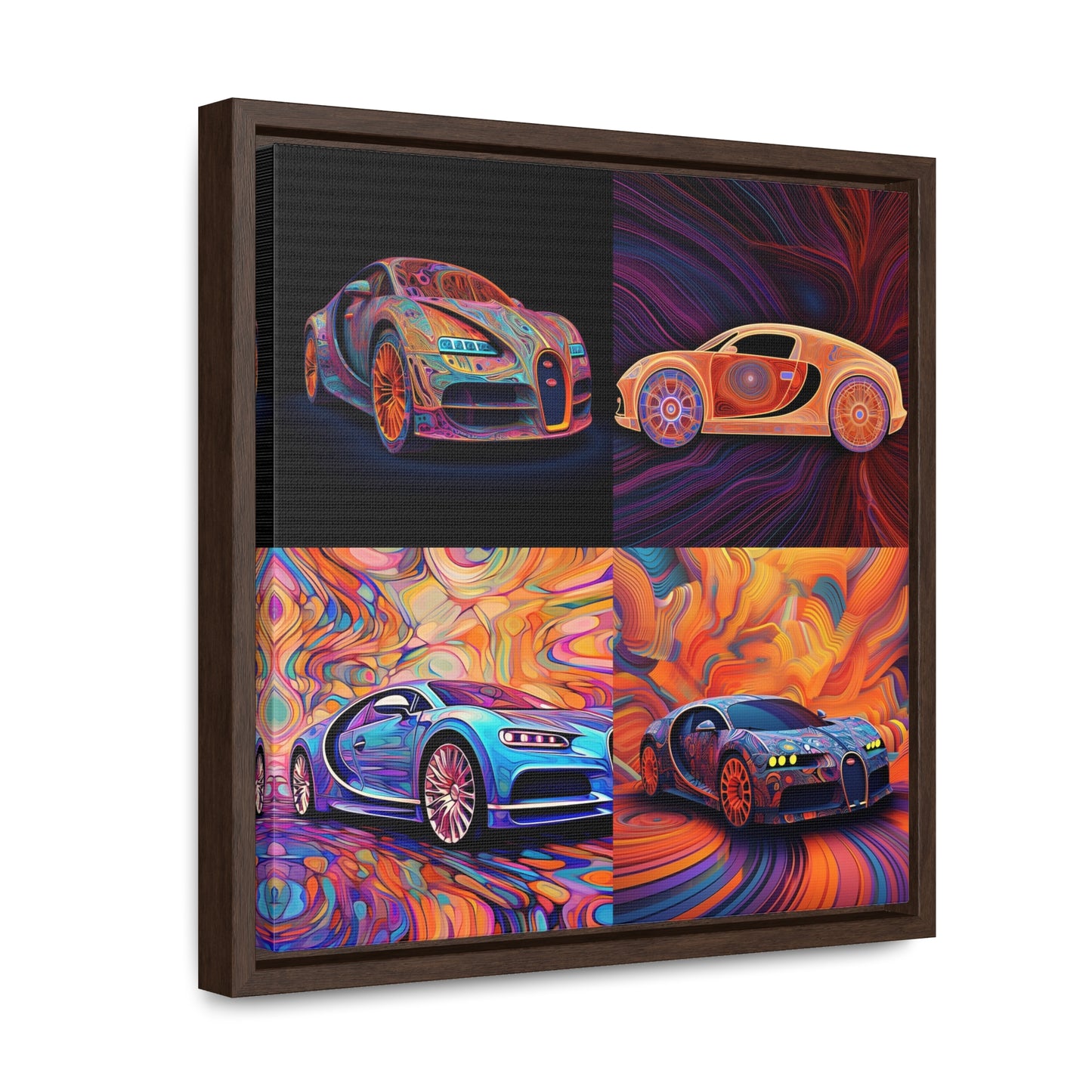 Gallery Canvas Wraps, Square Frame Bugatti Abstract Concept 5