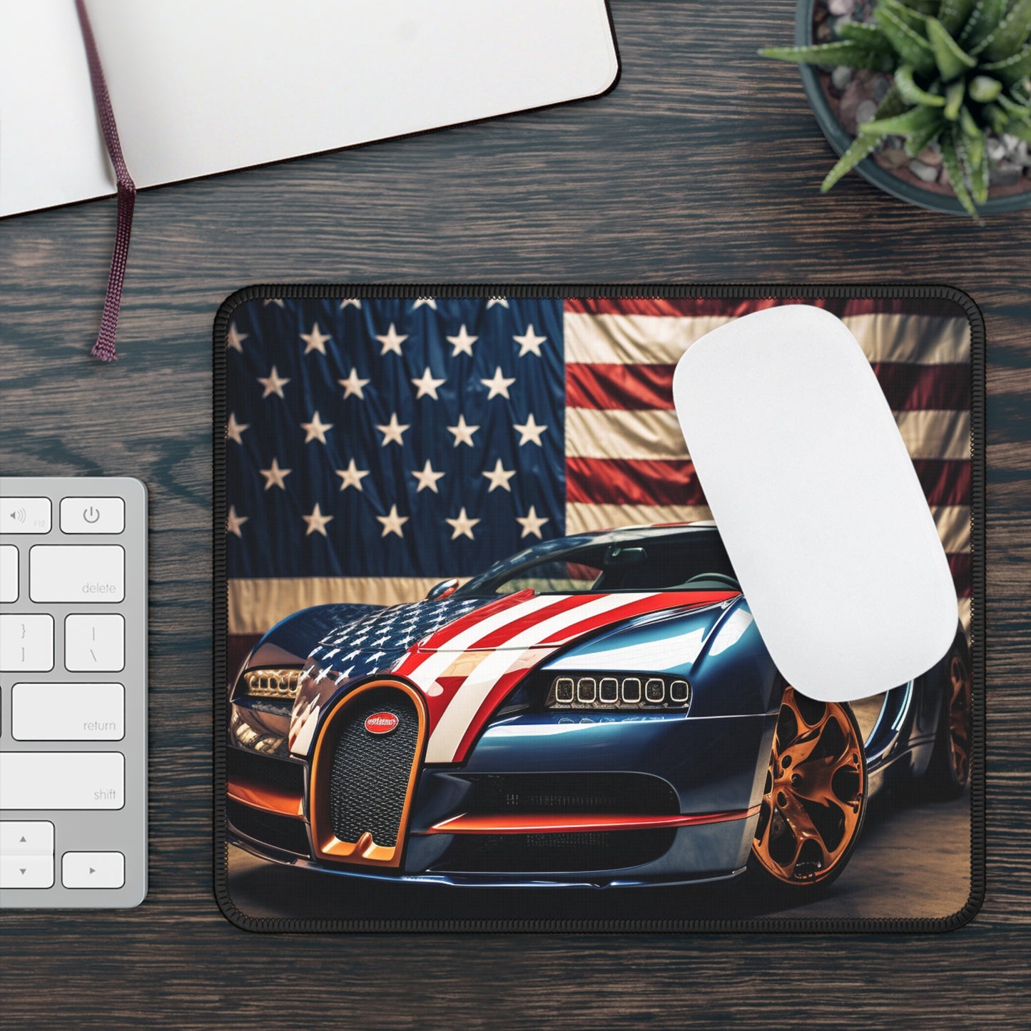 Gaming Mouse Pad  Bugatti Flag American 4