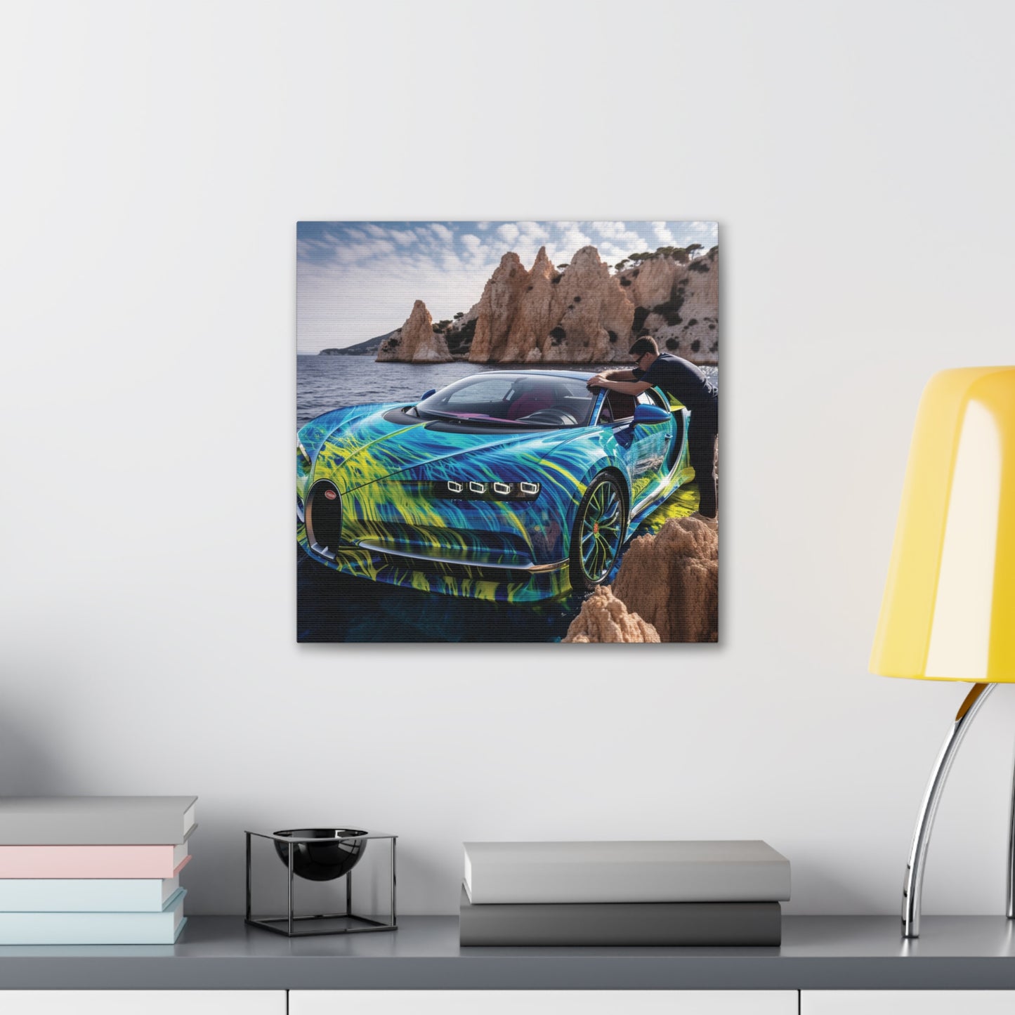 Canvas Gallery Wraps Bugatti Water 1