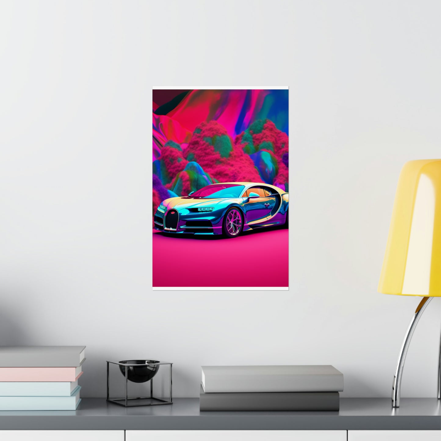 Premium Matte Vertical Posters Florescent Bugatti Flair 4