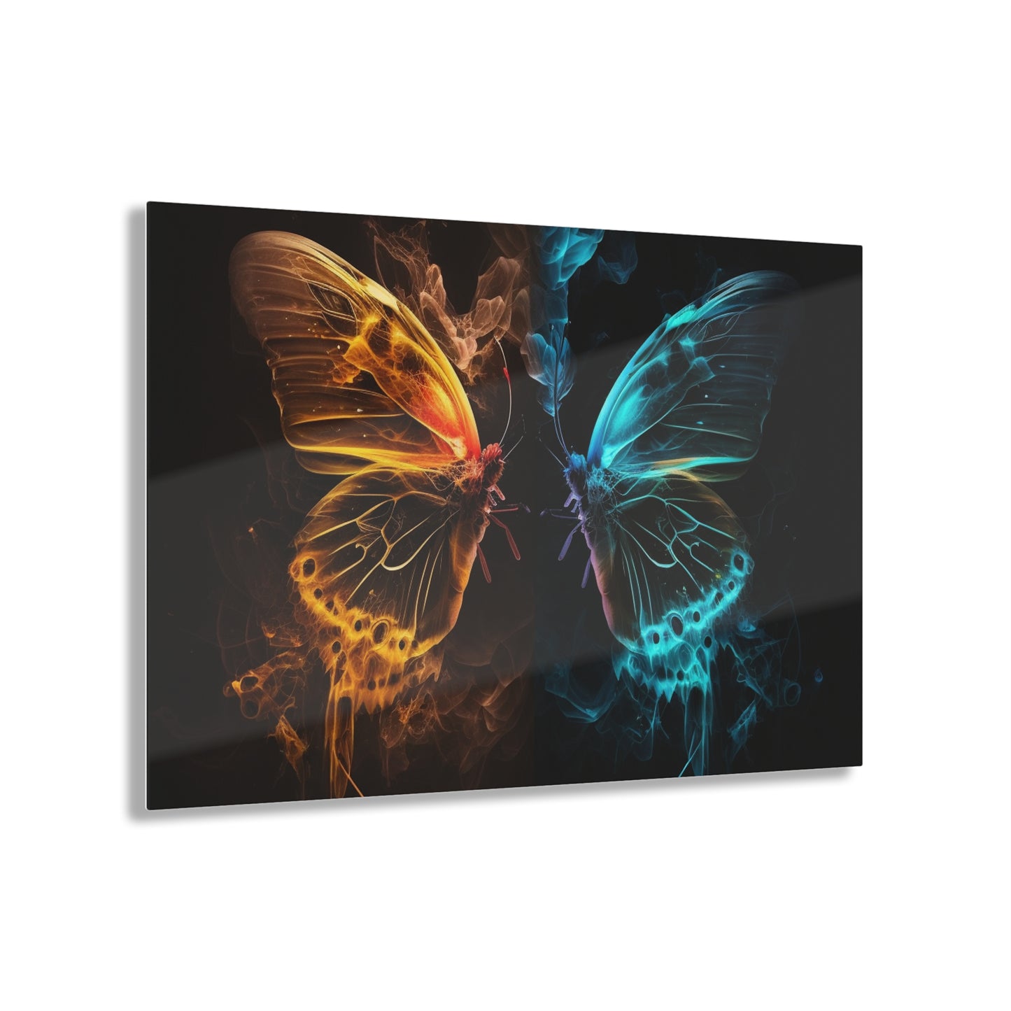 Acrylic Prints Kiss Neon Butterfly 8