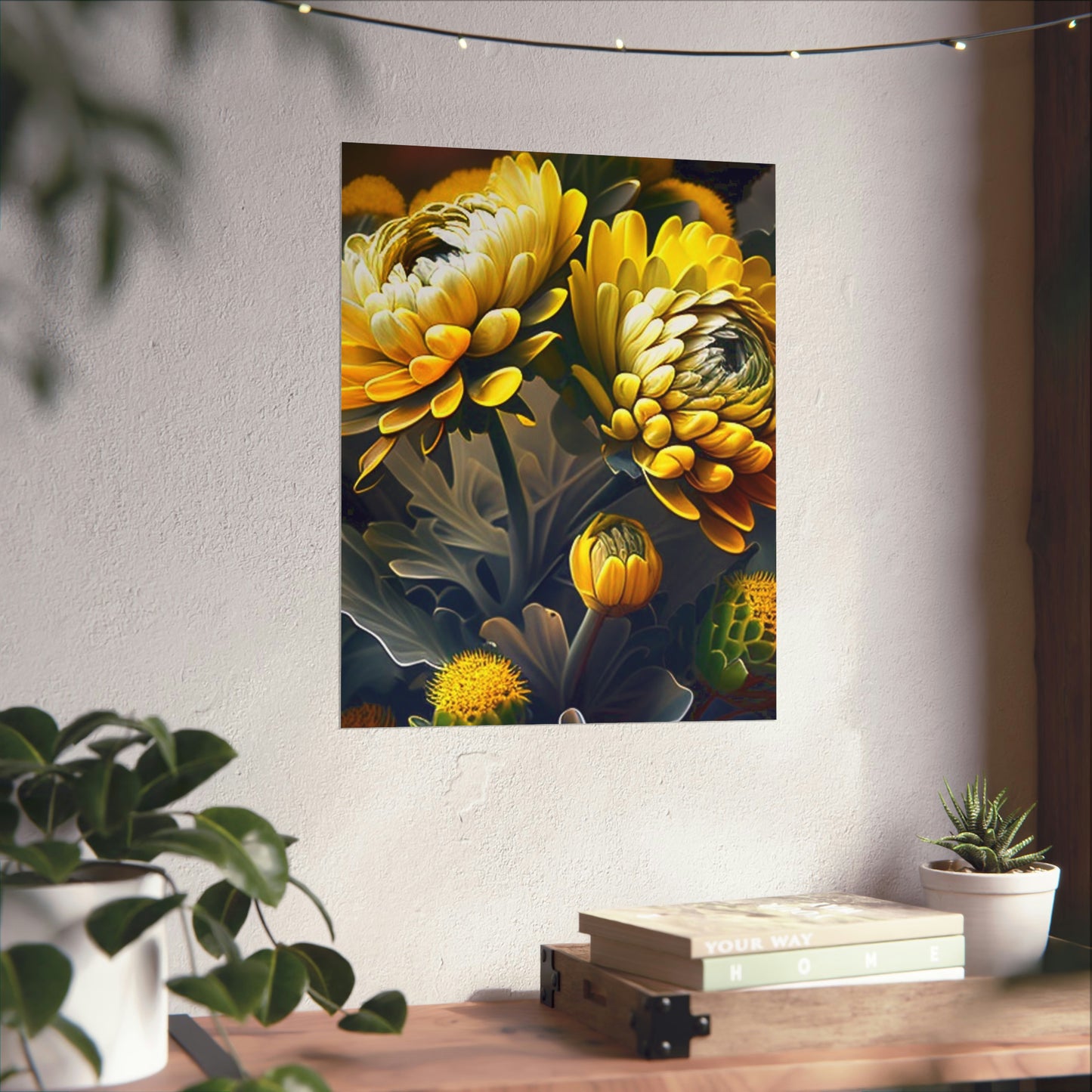 Premium Matte Vertical Posters Yellow Hermosas Flores Amarillas 2