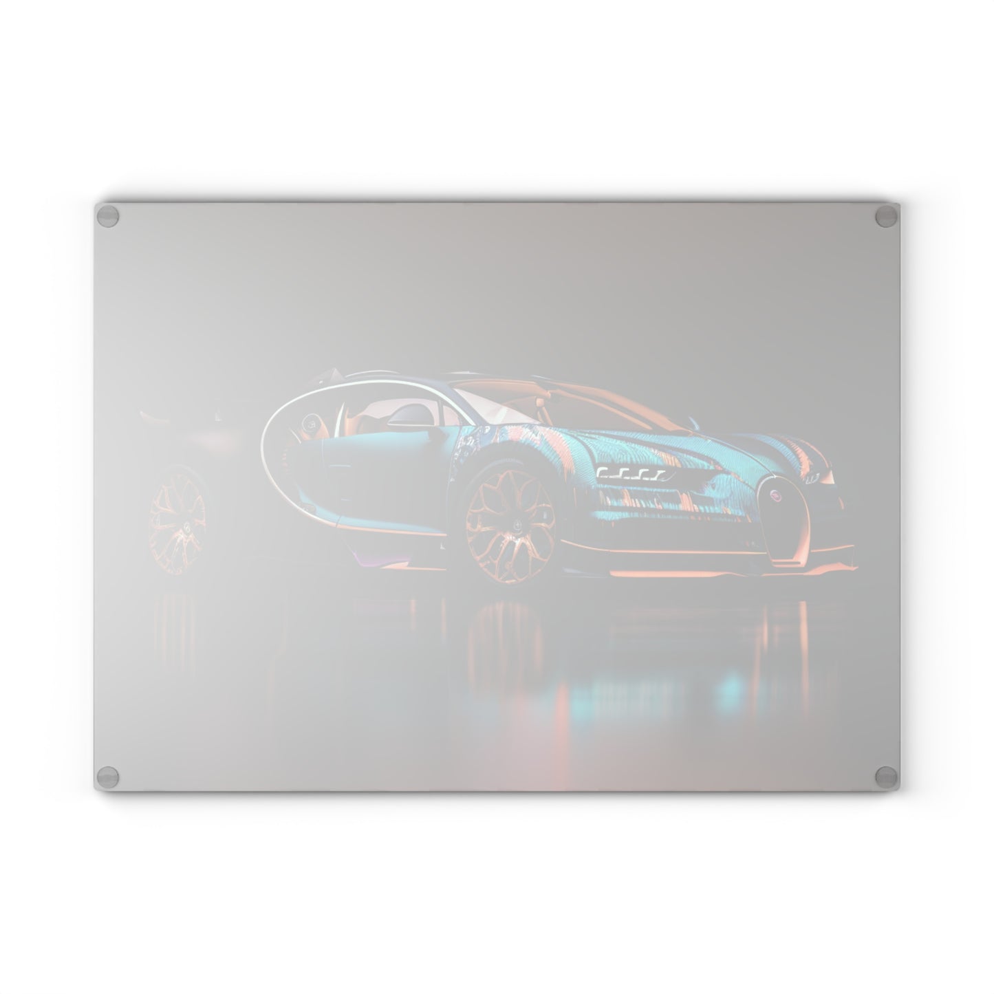 Glass Cutting Board Bugatti Blue 2