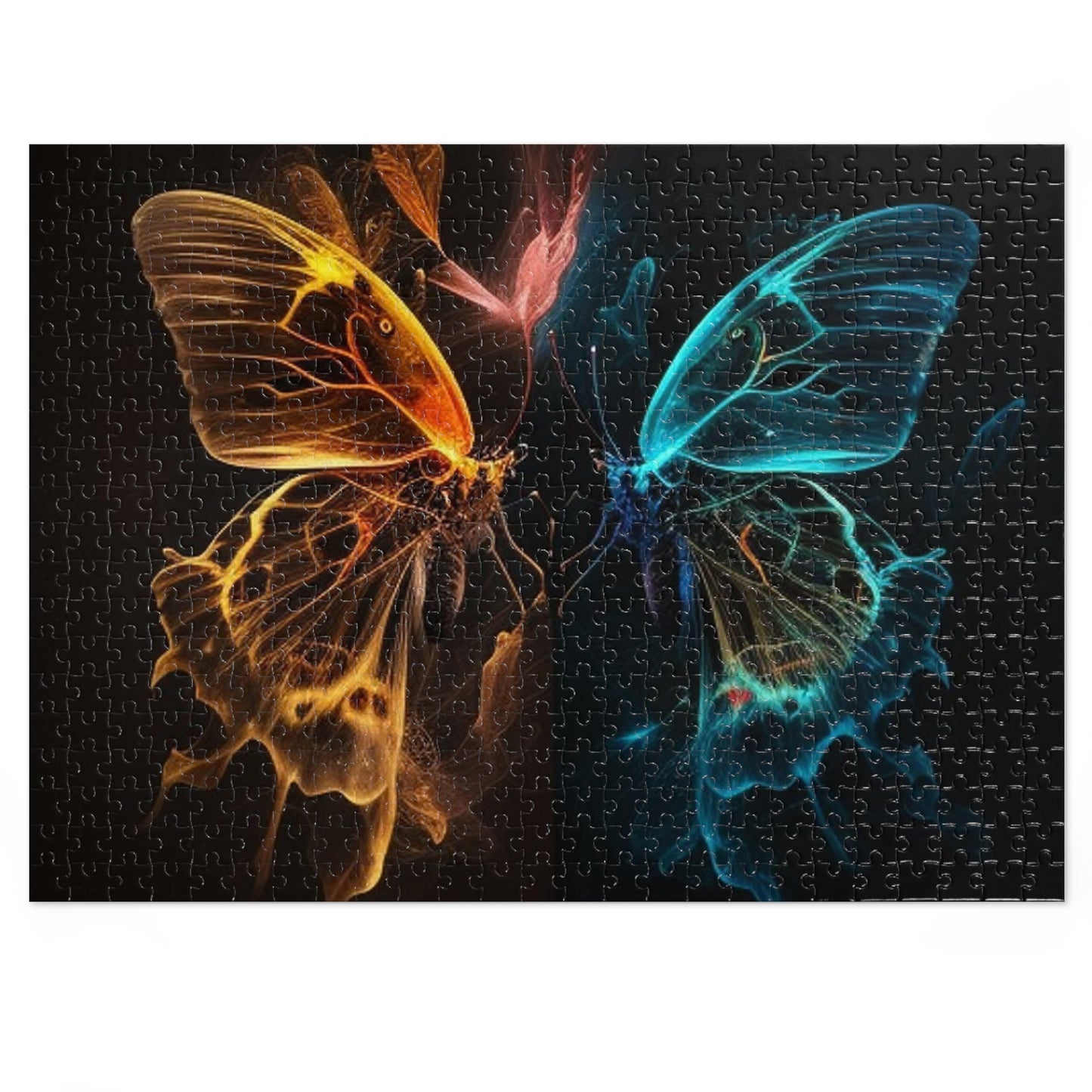 Jigsaw Puzzle (30, 110, 252, 500,1000-Piece) Kiss Neon Butterfly 4