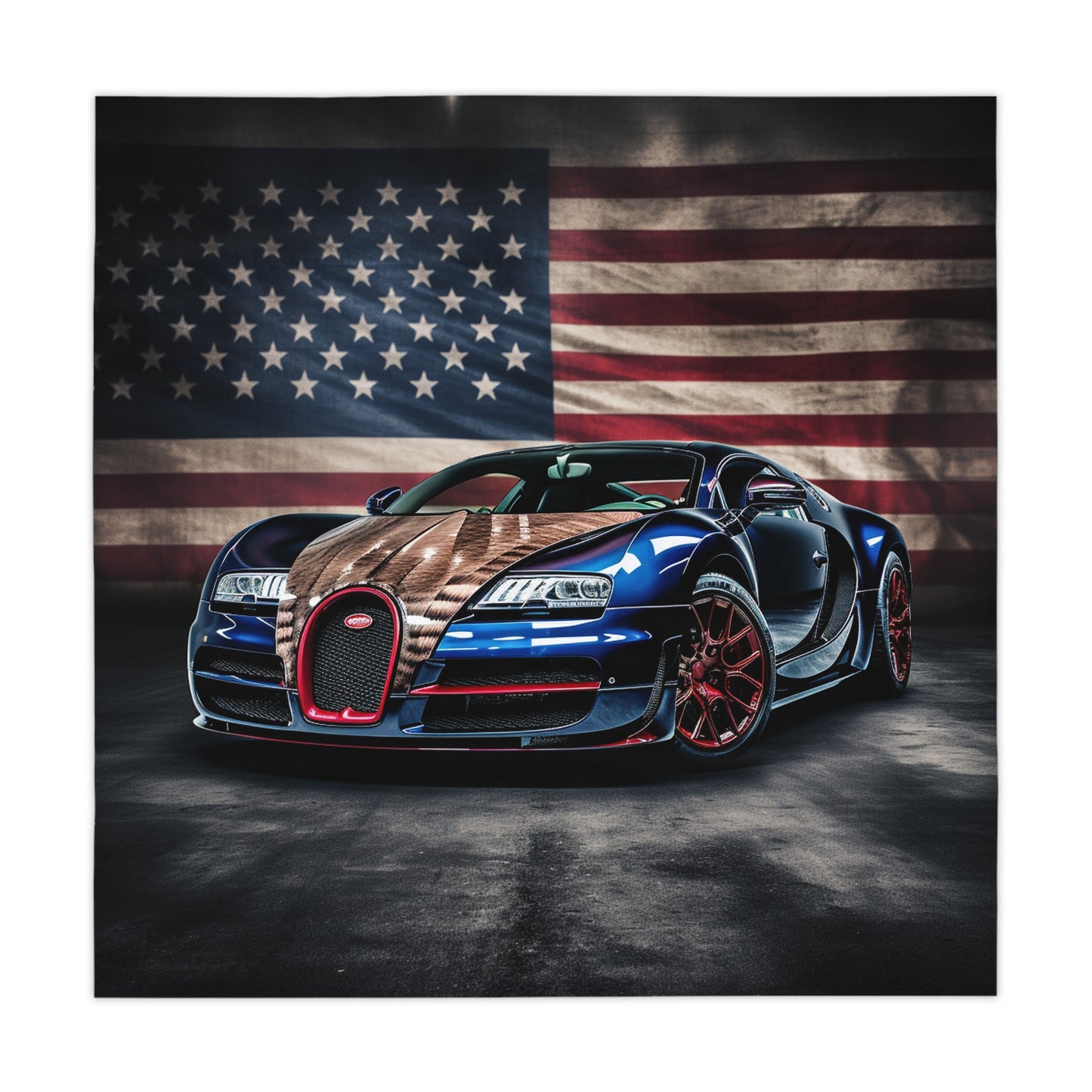 Tablecloth Bugatti American Flag 4