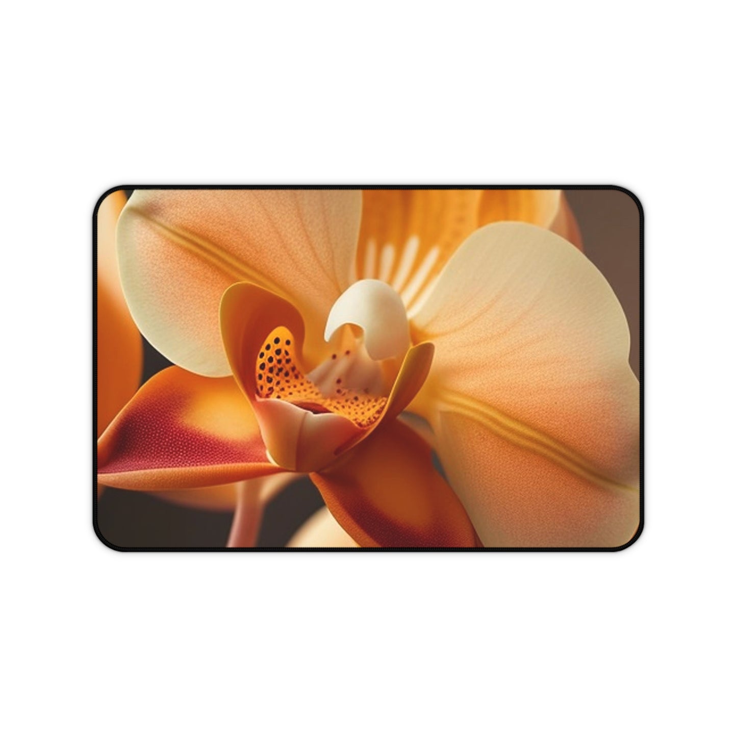 Desk Mat Orange Orchid 3