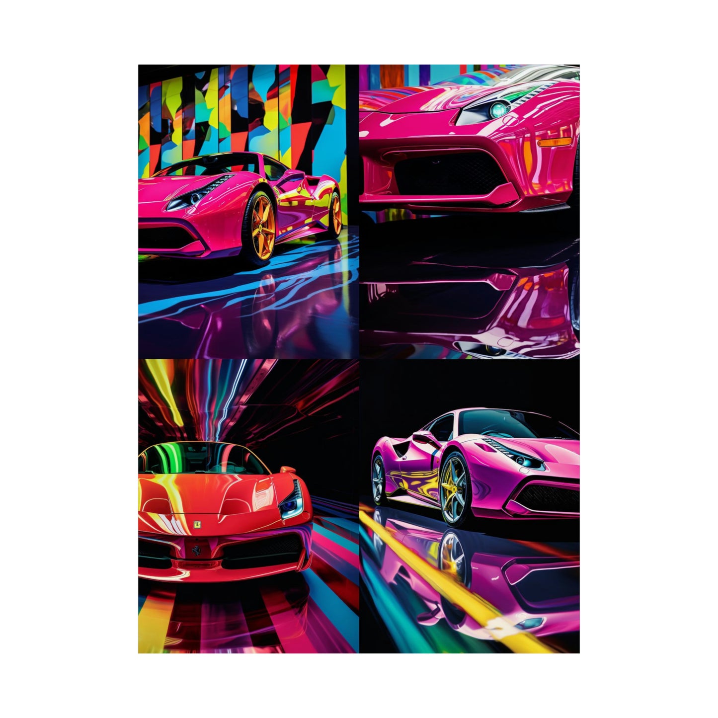 Premium Matte Vertical Posters Ferrari Flair Macro 5