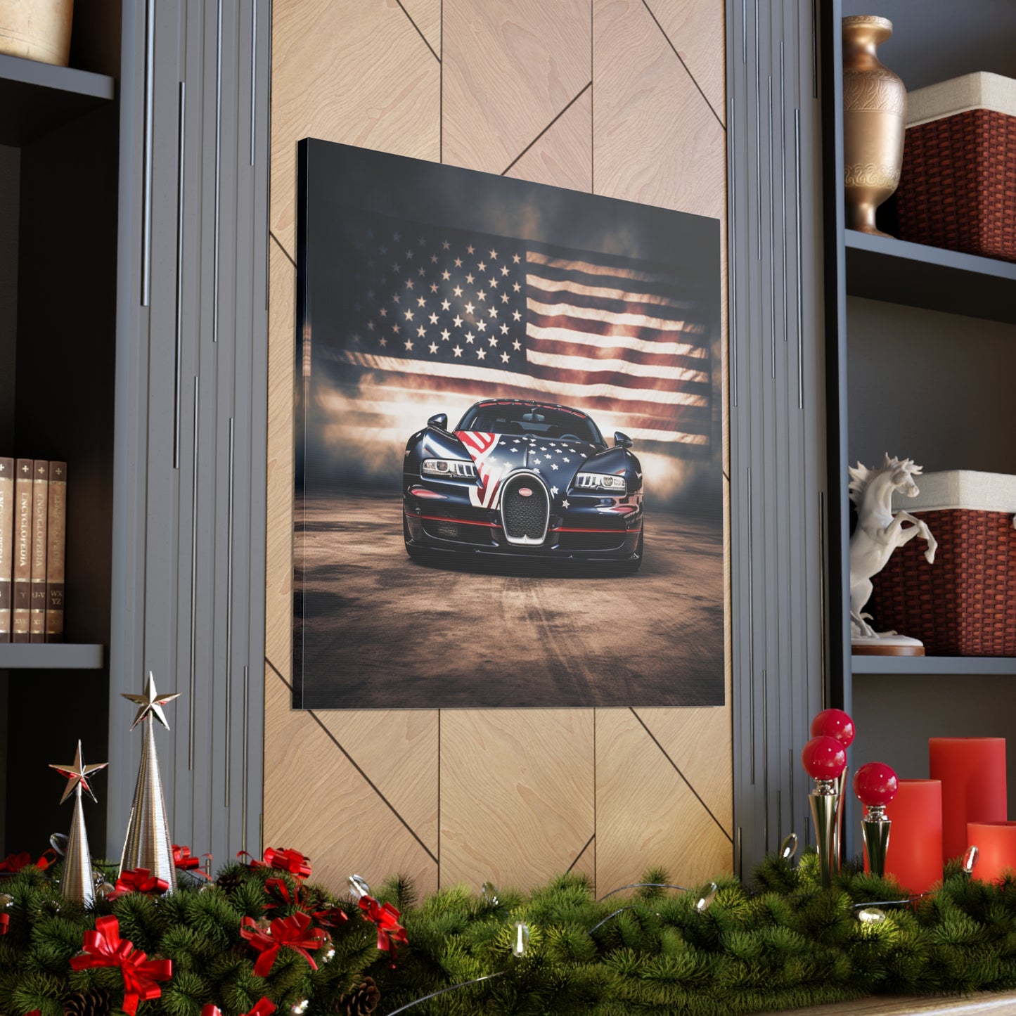 Canvas Gallery Wraps Bugatti American Flag 2