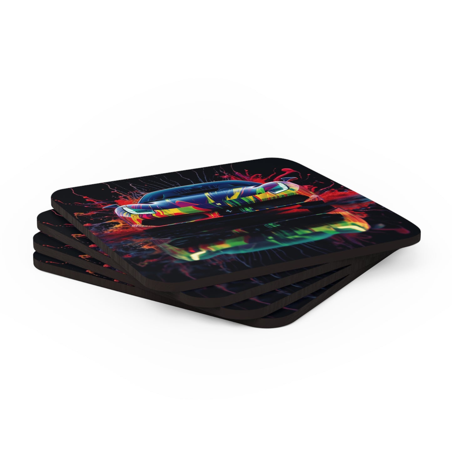 Corkwood Coaster Set Ferrari Fusion Water 1