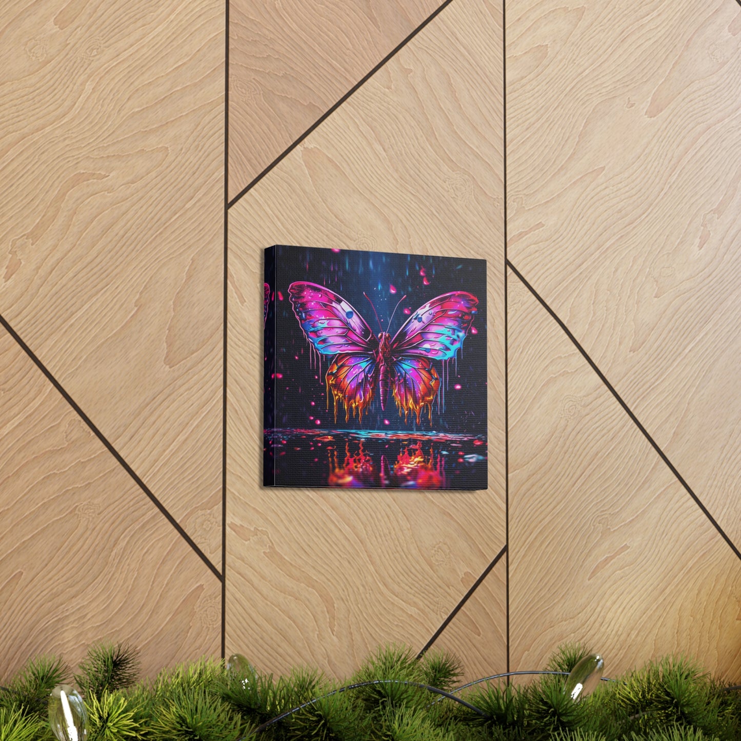 Canvas Gallery Wraps Pink Butterfly Flair 2