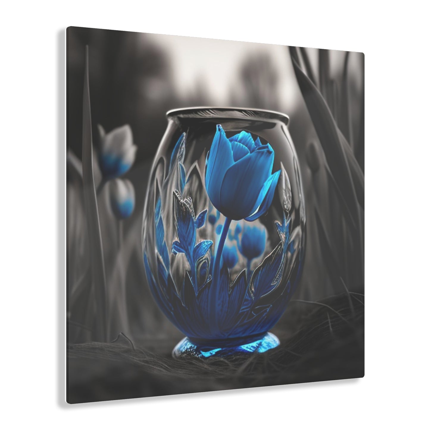 Acrylic Prints Tulip Blue 2