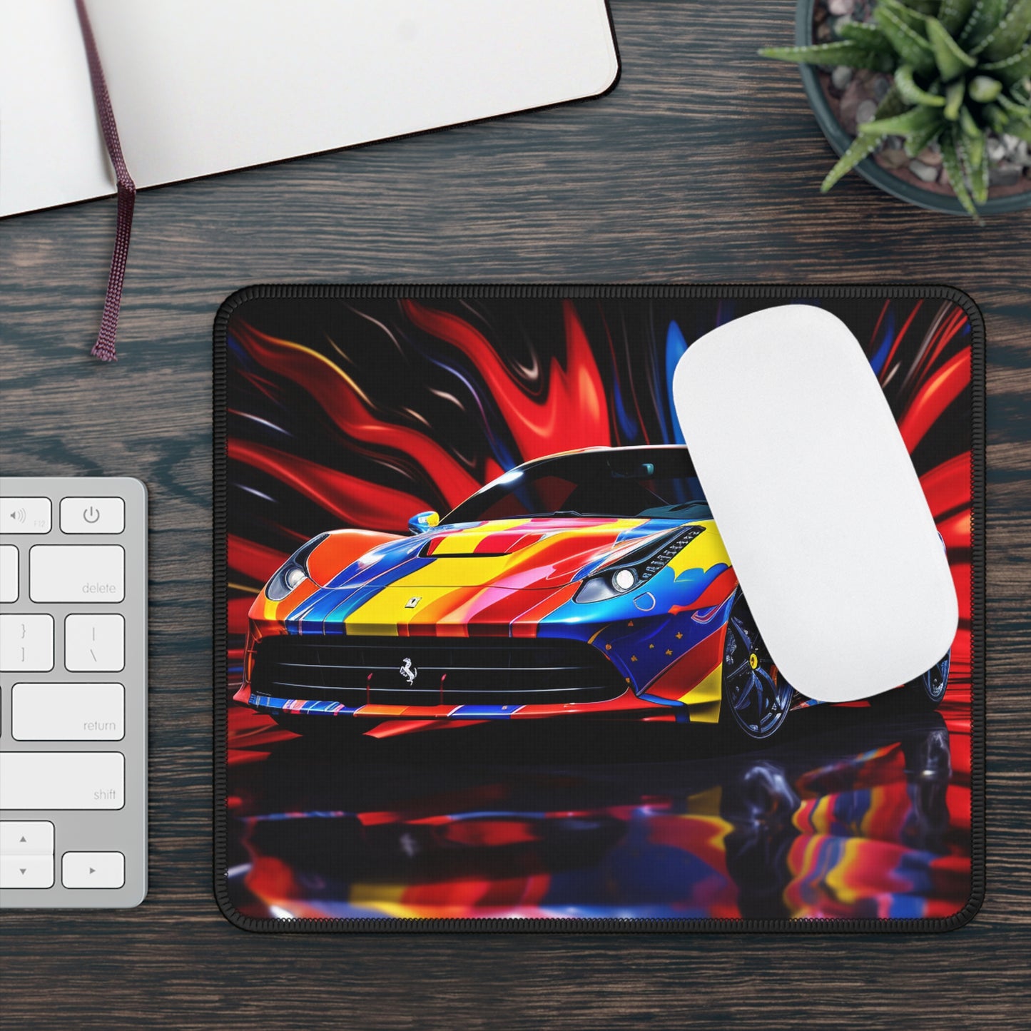 Gaming Mouse Pad  Hyper Colorfull Ferrari 1