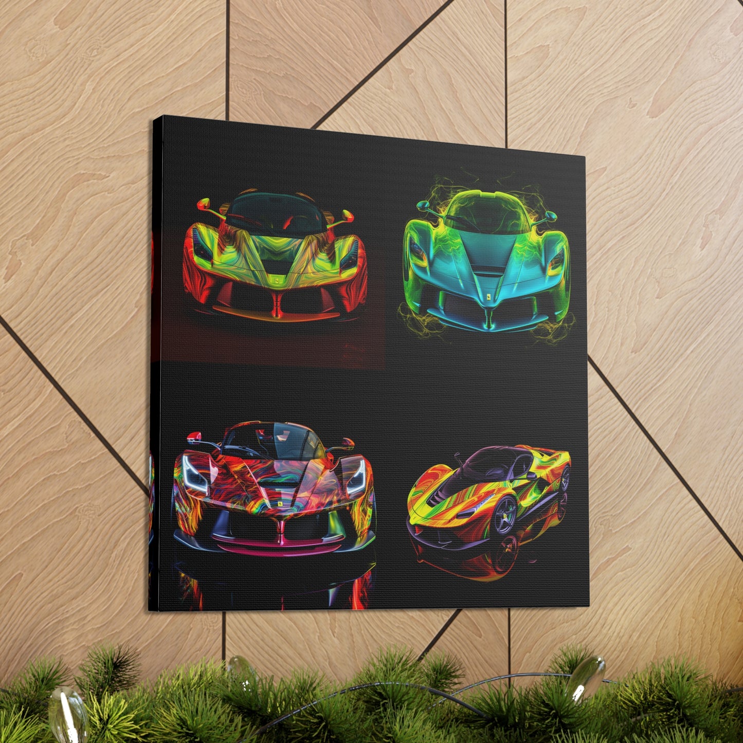 Canvas Gallery Wraps Ferrari Neon 5