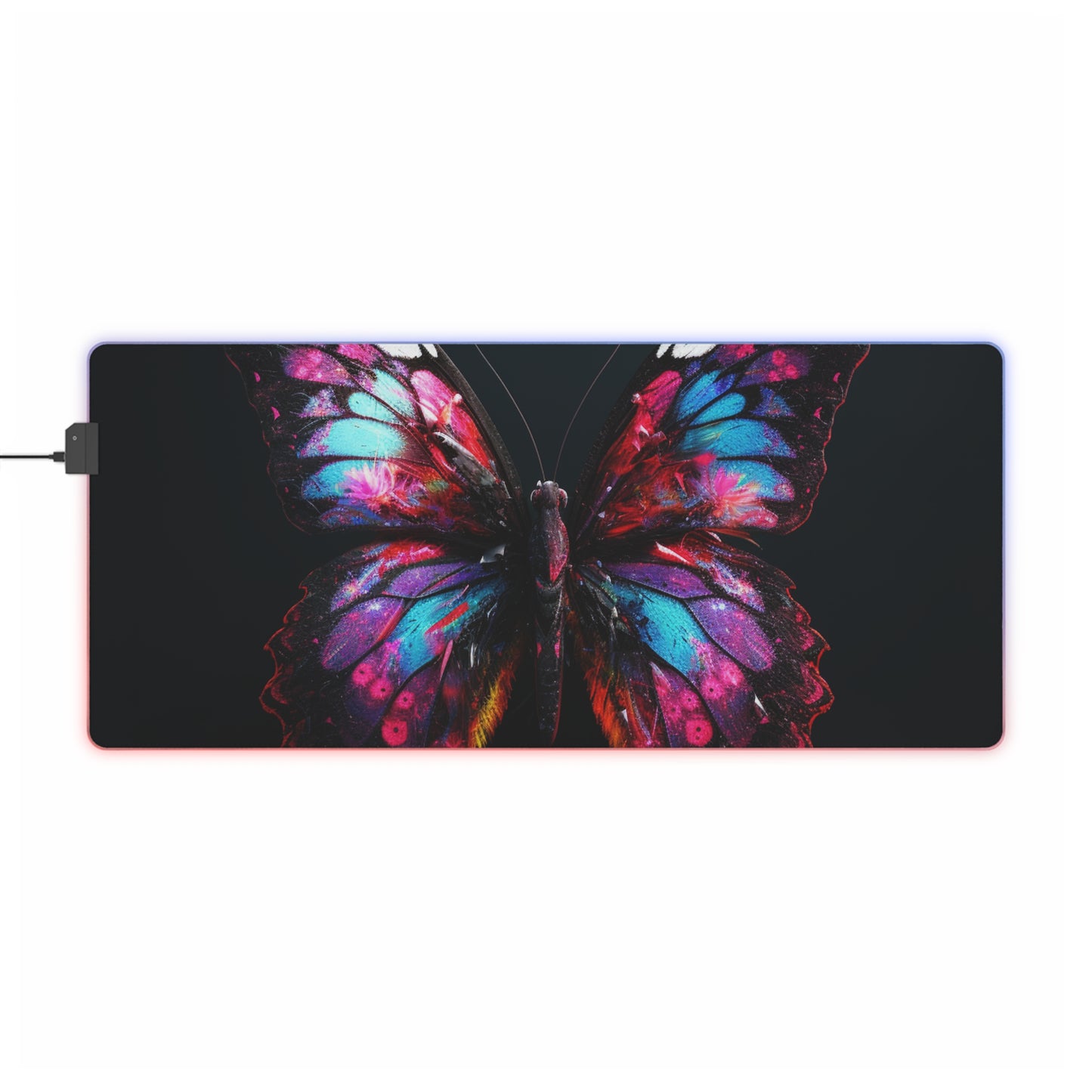 LED Gaming Mouse Pad Hyper Butterfly Real