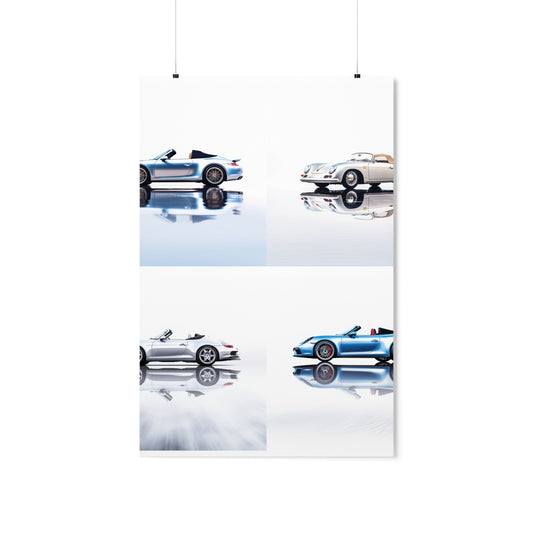 Premium Matte Vertical Posters 911 Speedster on water 5