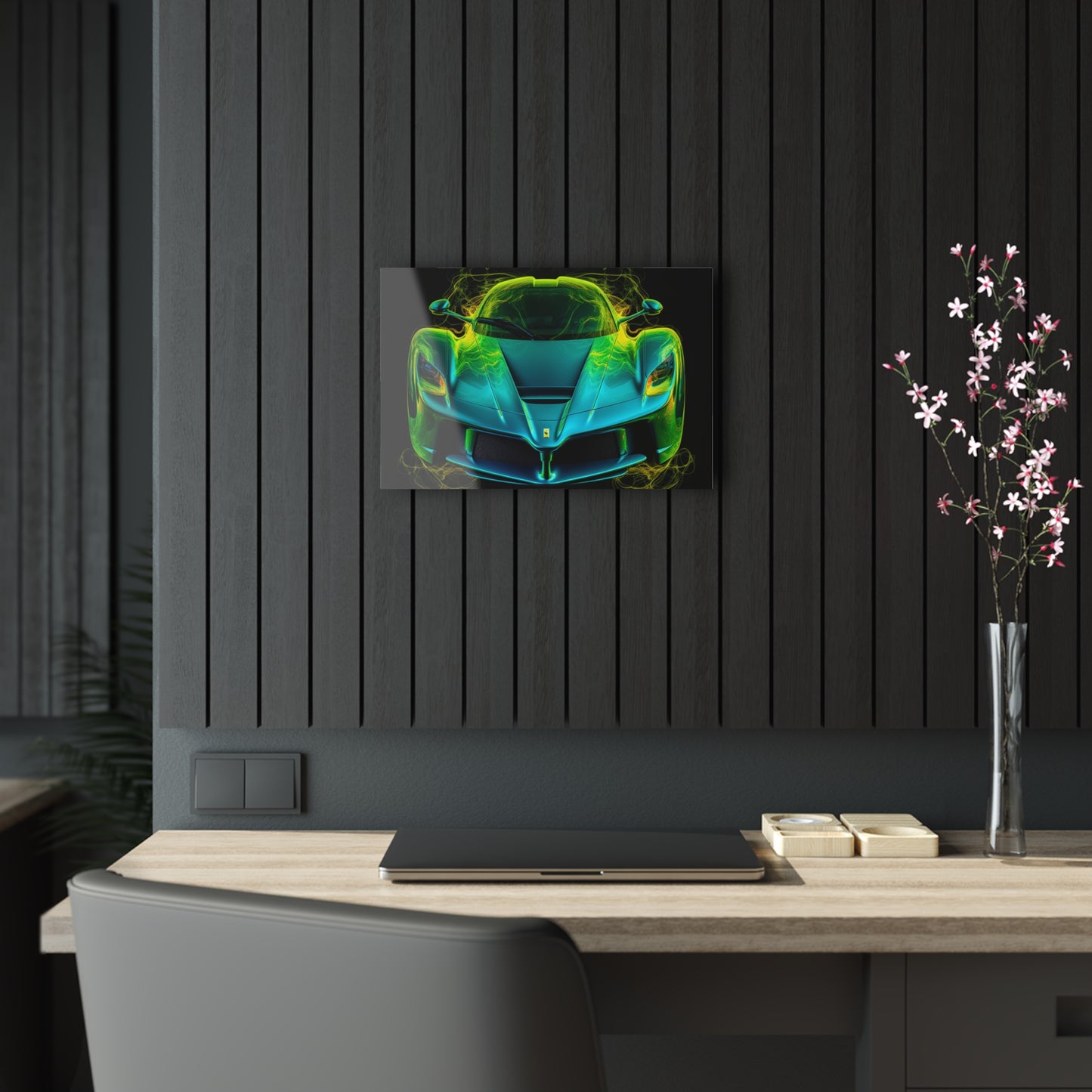 Acrylic Prints Ferrari Neon 2