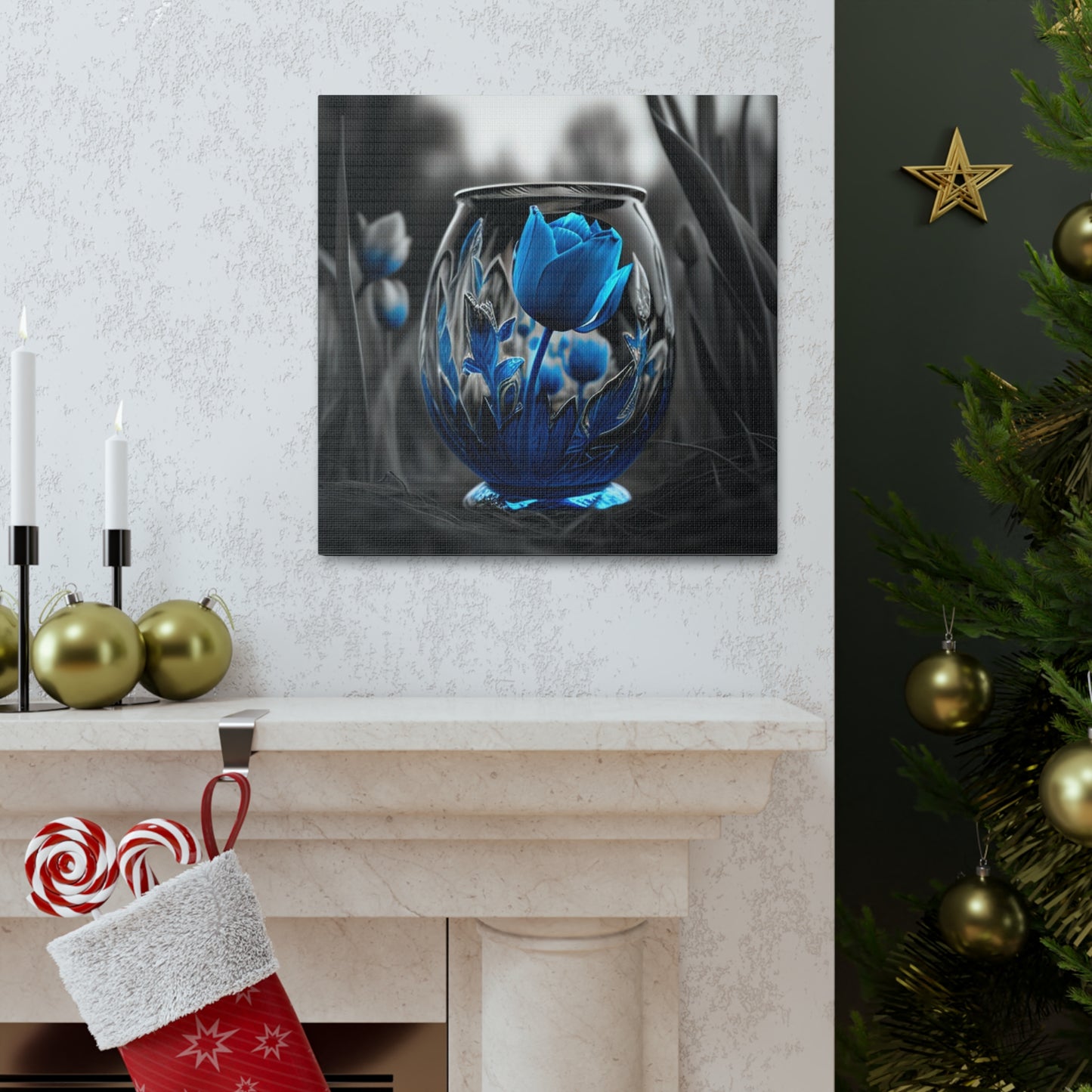 Canvas Gallery Wraps Tulip Blue 2