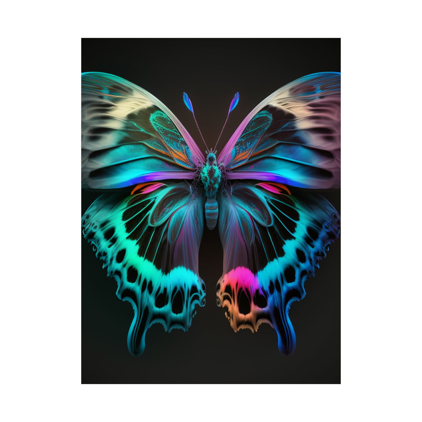Premium Matte Vertical Posters Raw Florescent Glow 2