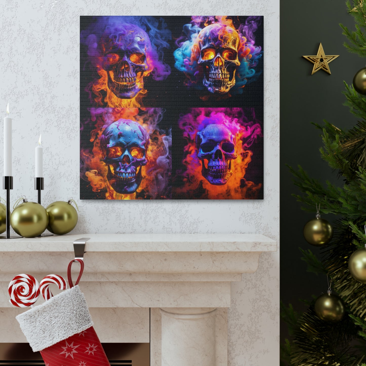 Canvas Gallery Wraps Macro Skull 5