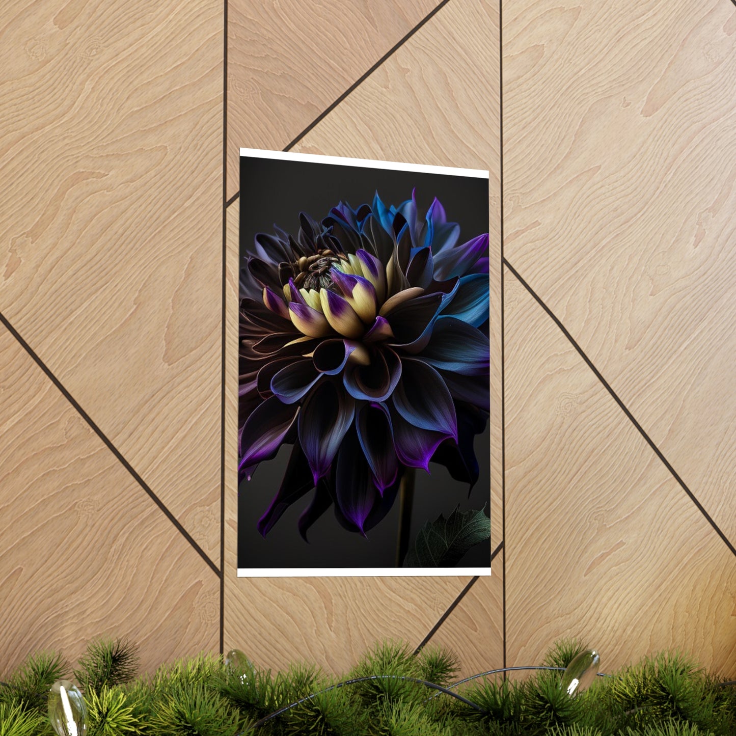 Premium Matte Vertical Posters Dahlia Purple 1