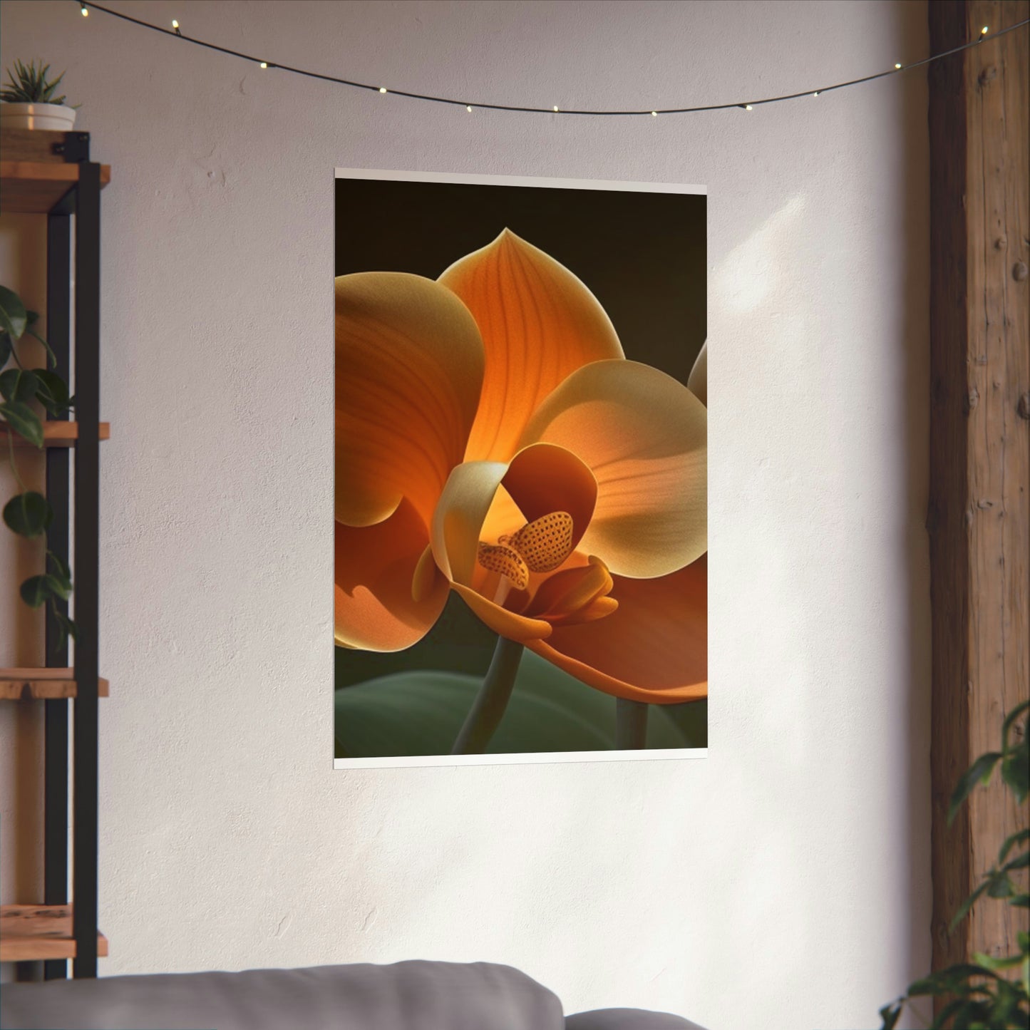 Premium Matte Vertical Posters Orange Orchid 4