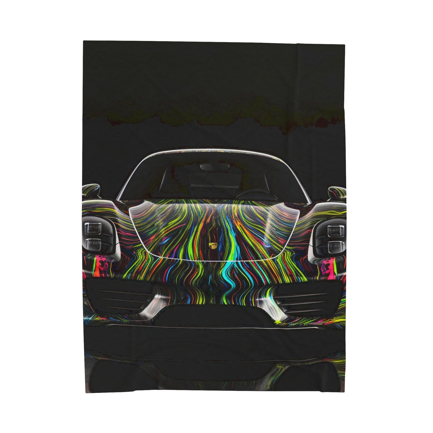 Velveteen Plush Blanket Porsche Line 3