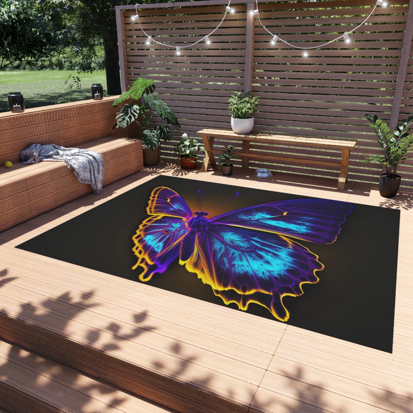 Outdoor Rug  Thermal Butterfly 4