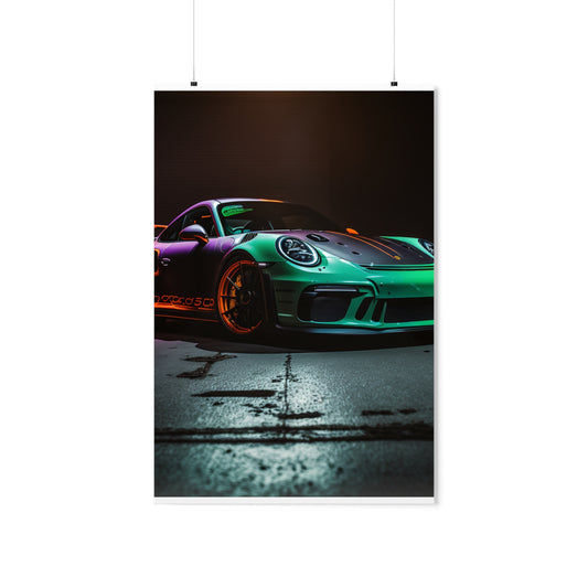 Premium Matte Vertical Posters Porsche Color 4