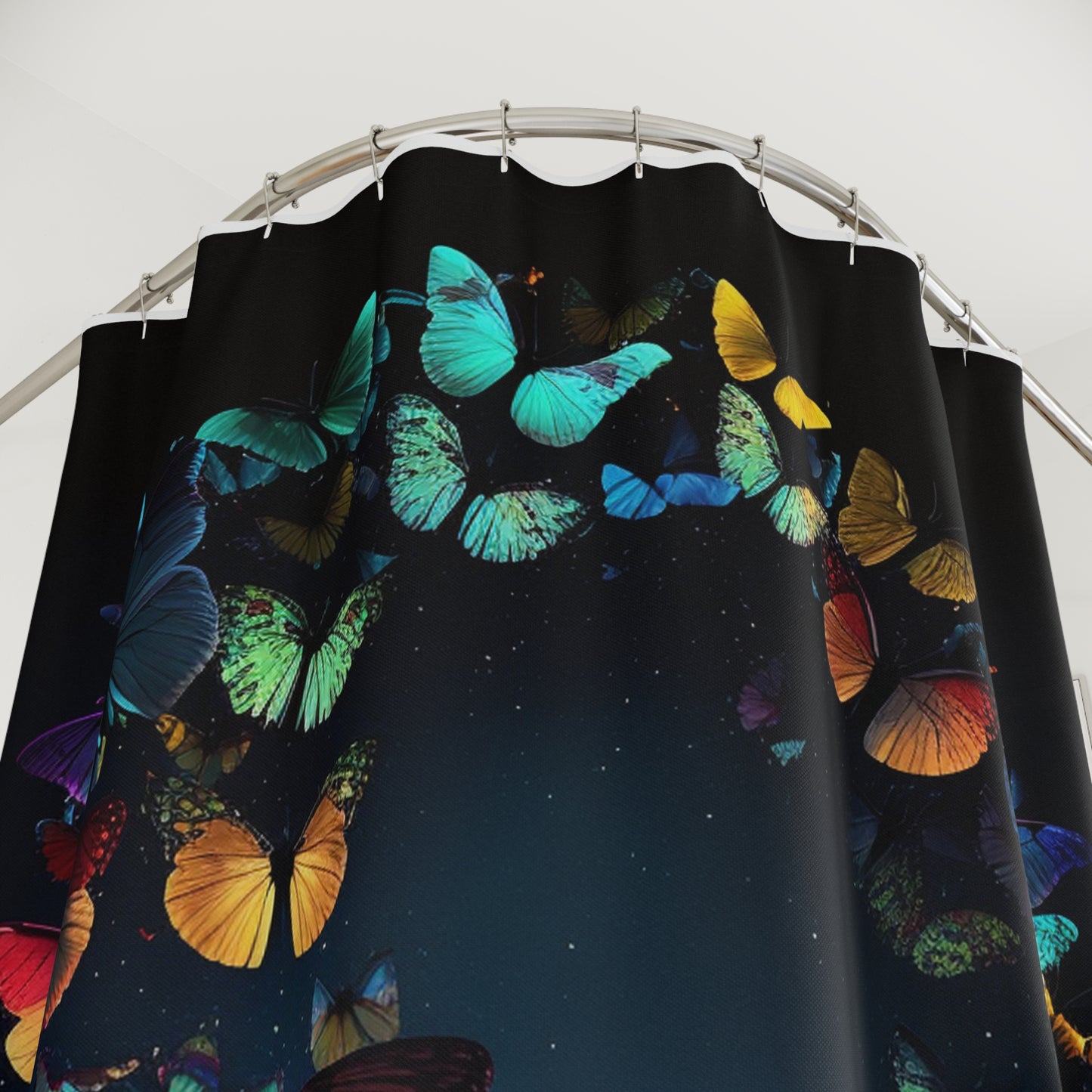 Polyester Shower Curtain Moon Butterfly 3