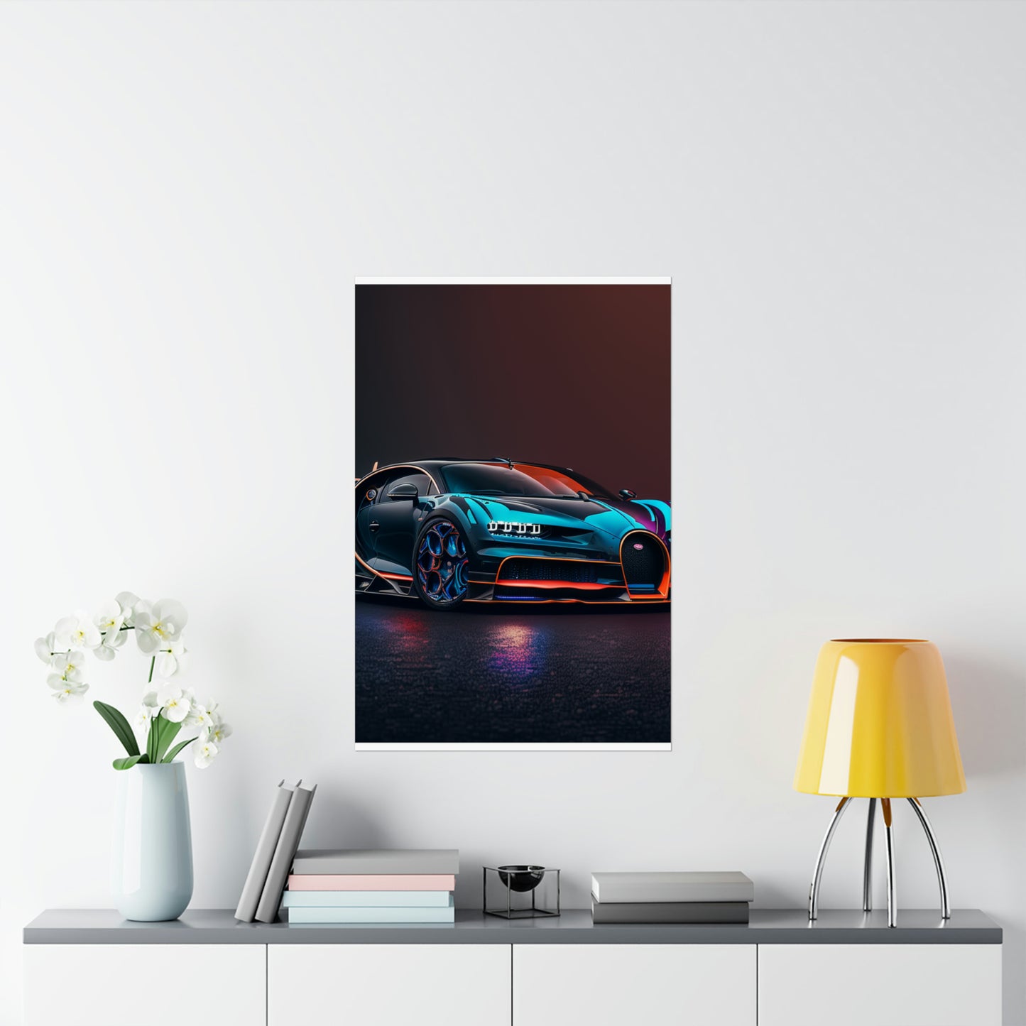 Premium Matte Vertical Posters Bugatti Chiron Super 1