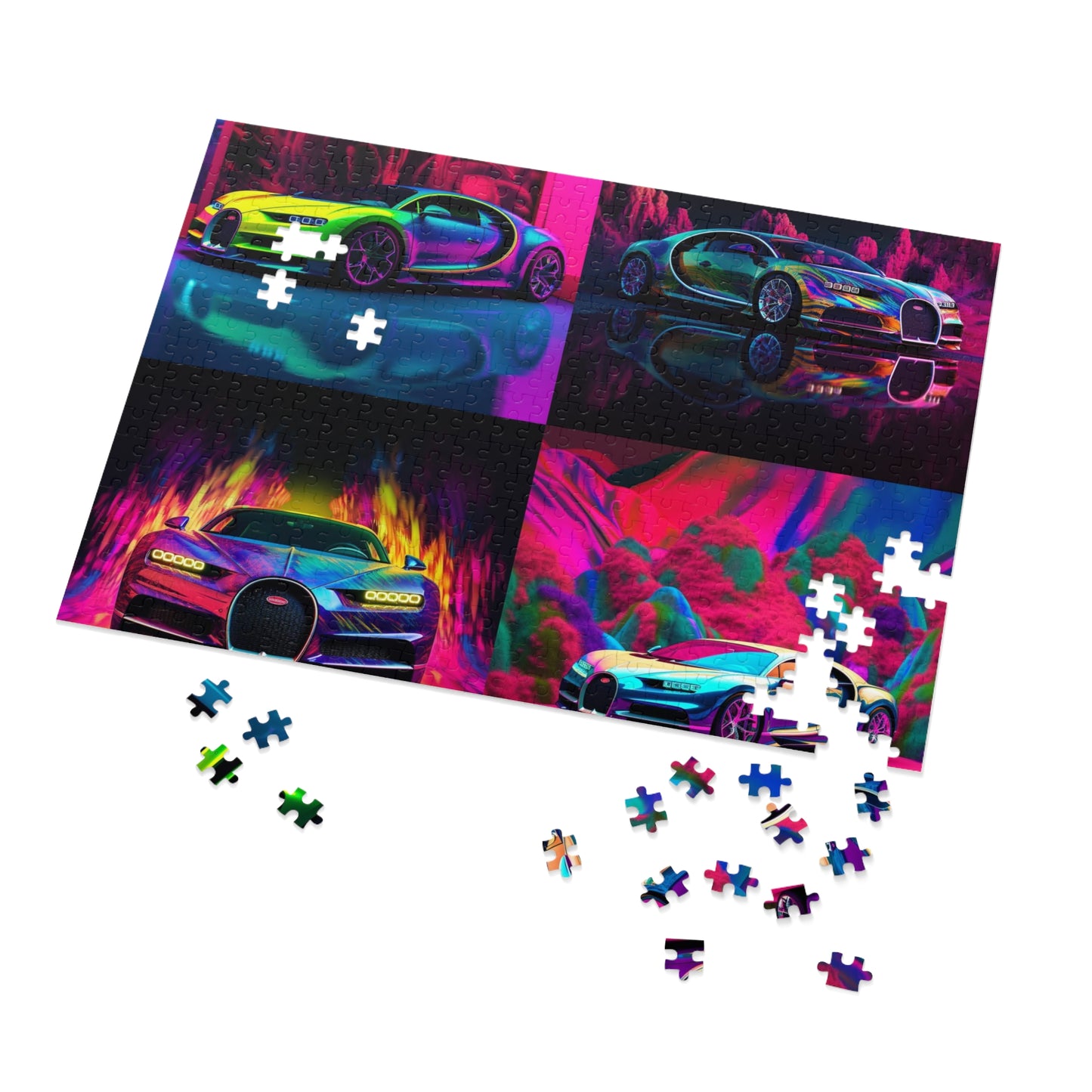 Jigsaw Puzzle (30, 110, 252, 500,1000-Piece) Florescent Bugatti Flair 5
